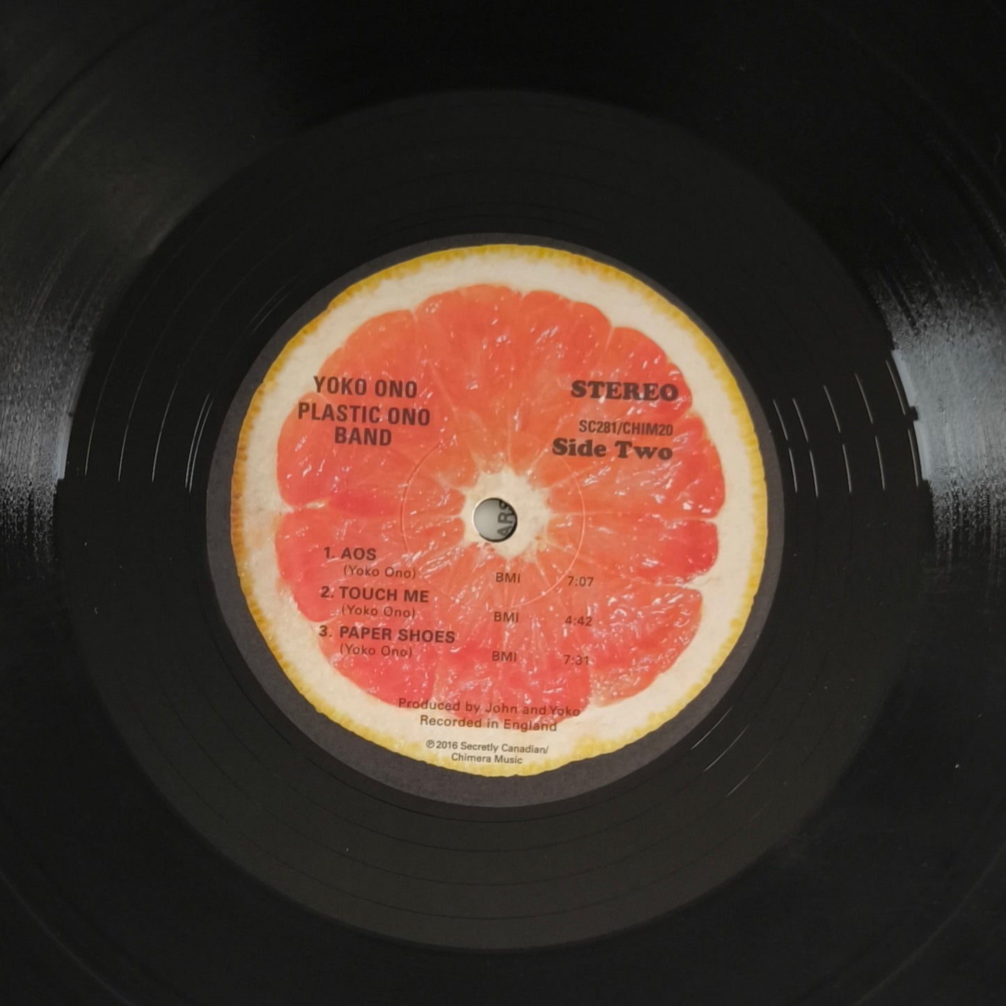 YOKO ONO / PLASTIC ONO BAND - Plastic Ono Band (pressage US 2016)