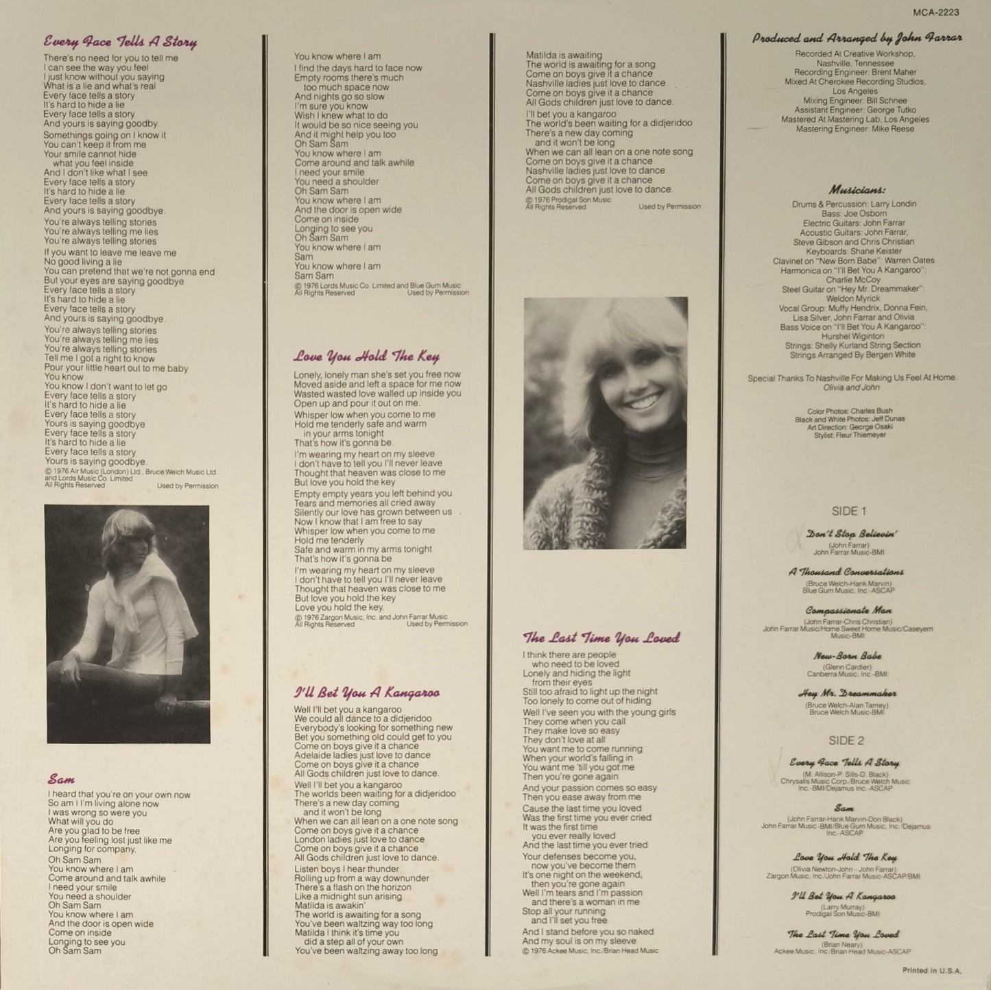 OLIVIA NEWTON-JOHN - Don't Stop Believin' (pressage US)