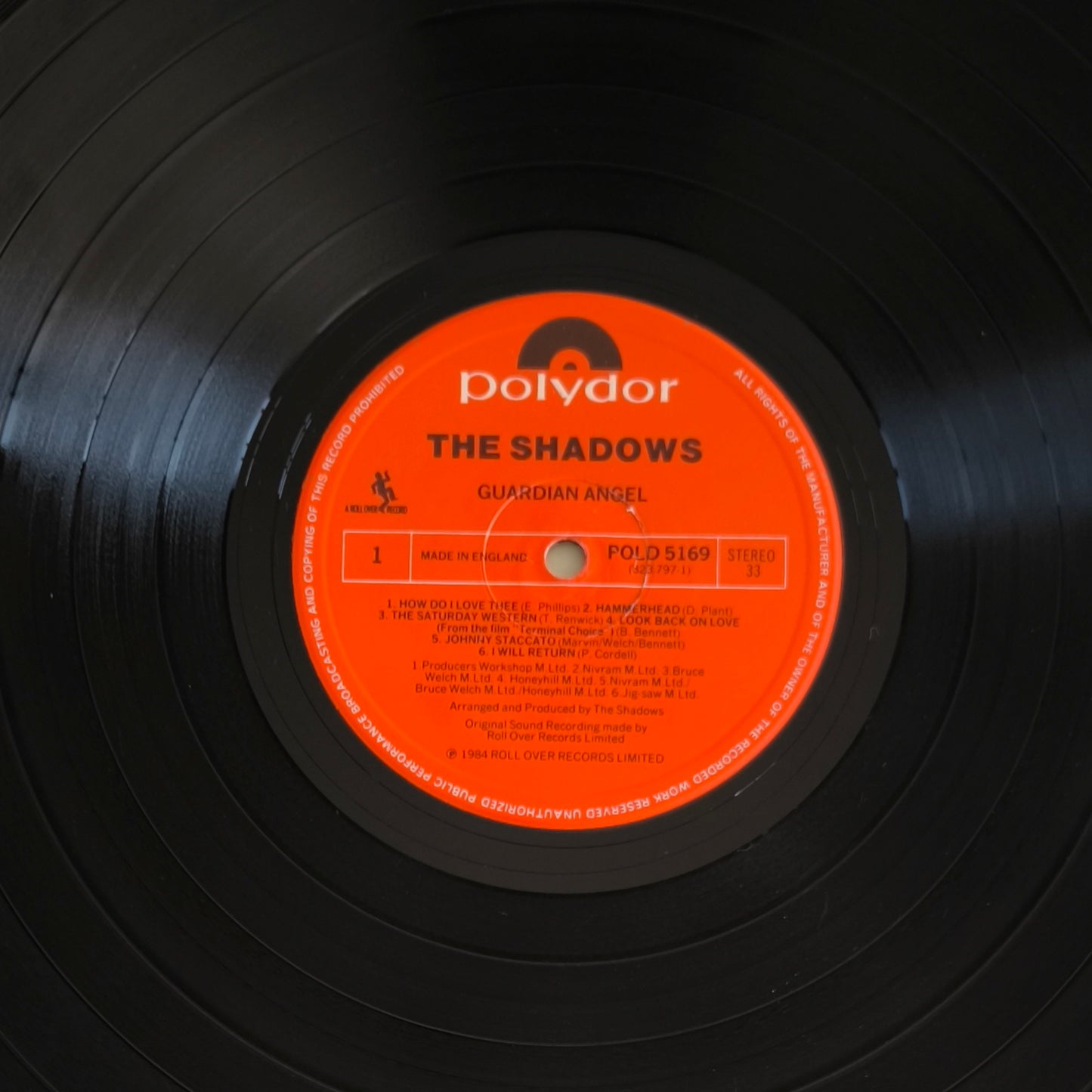 THE SHADOWS - Guardian Angel (pressage UK)