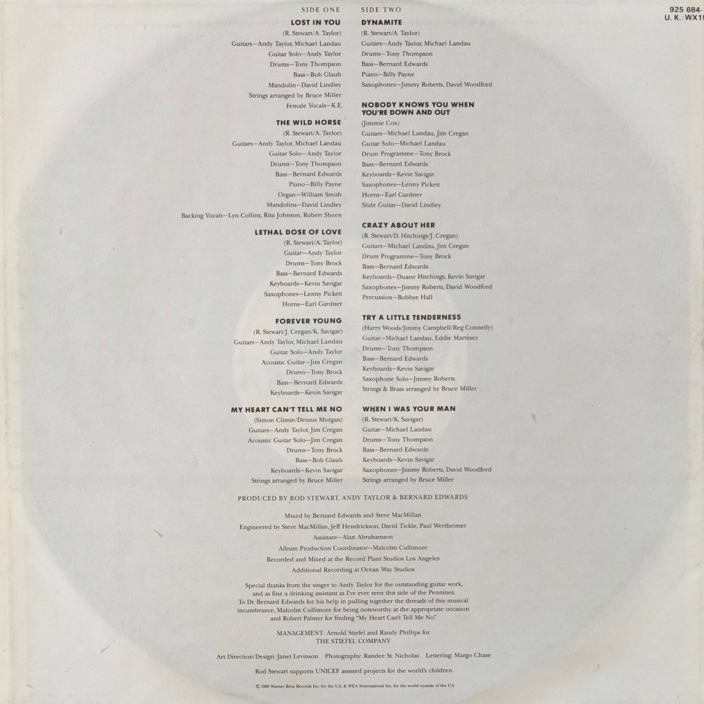 ROD STEWART - Out Of Order