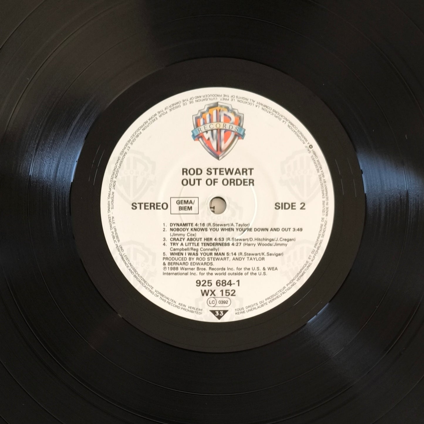 ROD STEWART - Out Of Order