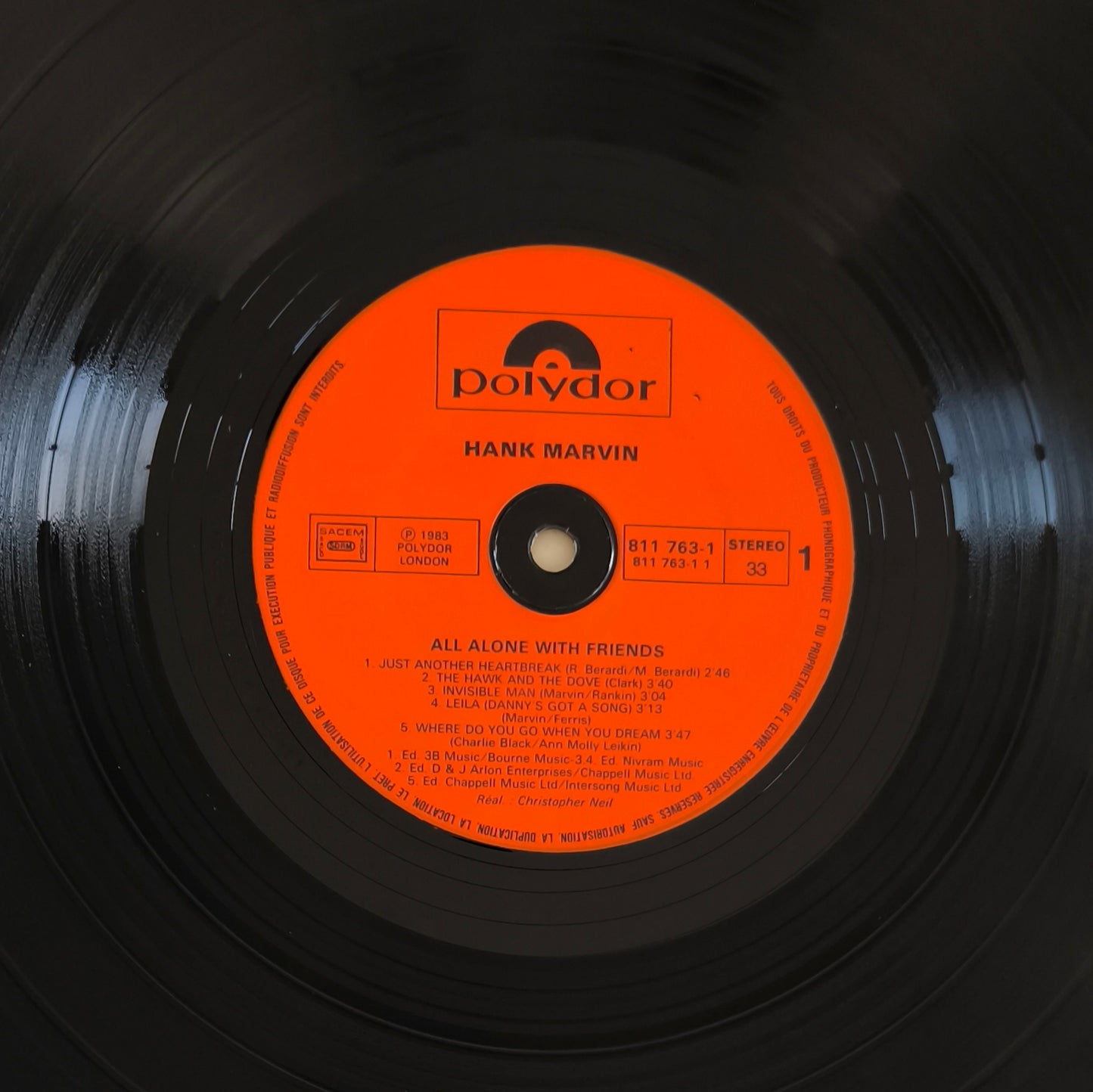 HANK MARVIN - All Alone With Friends