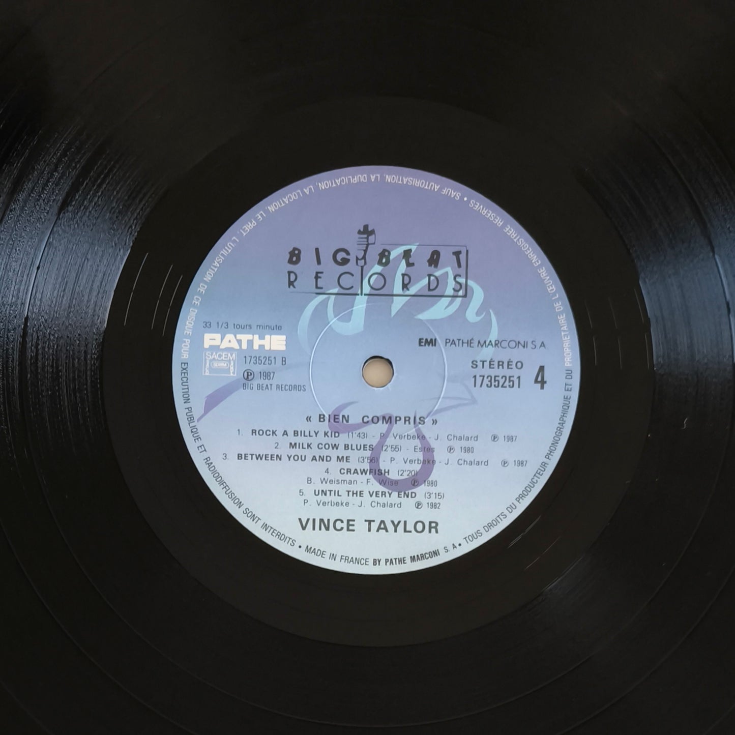 VINCE TAYLOR - Bien Compris...