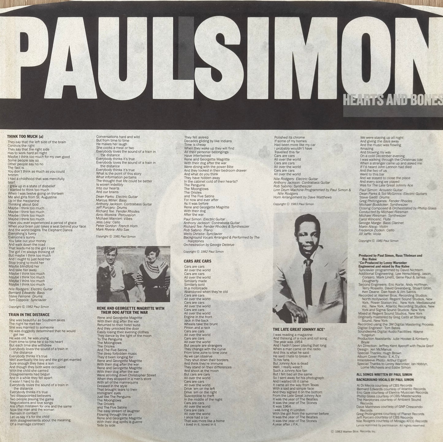 PAUL SIMON - Hearts And Bones