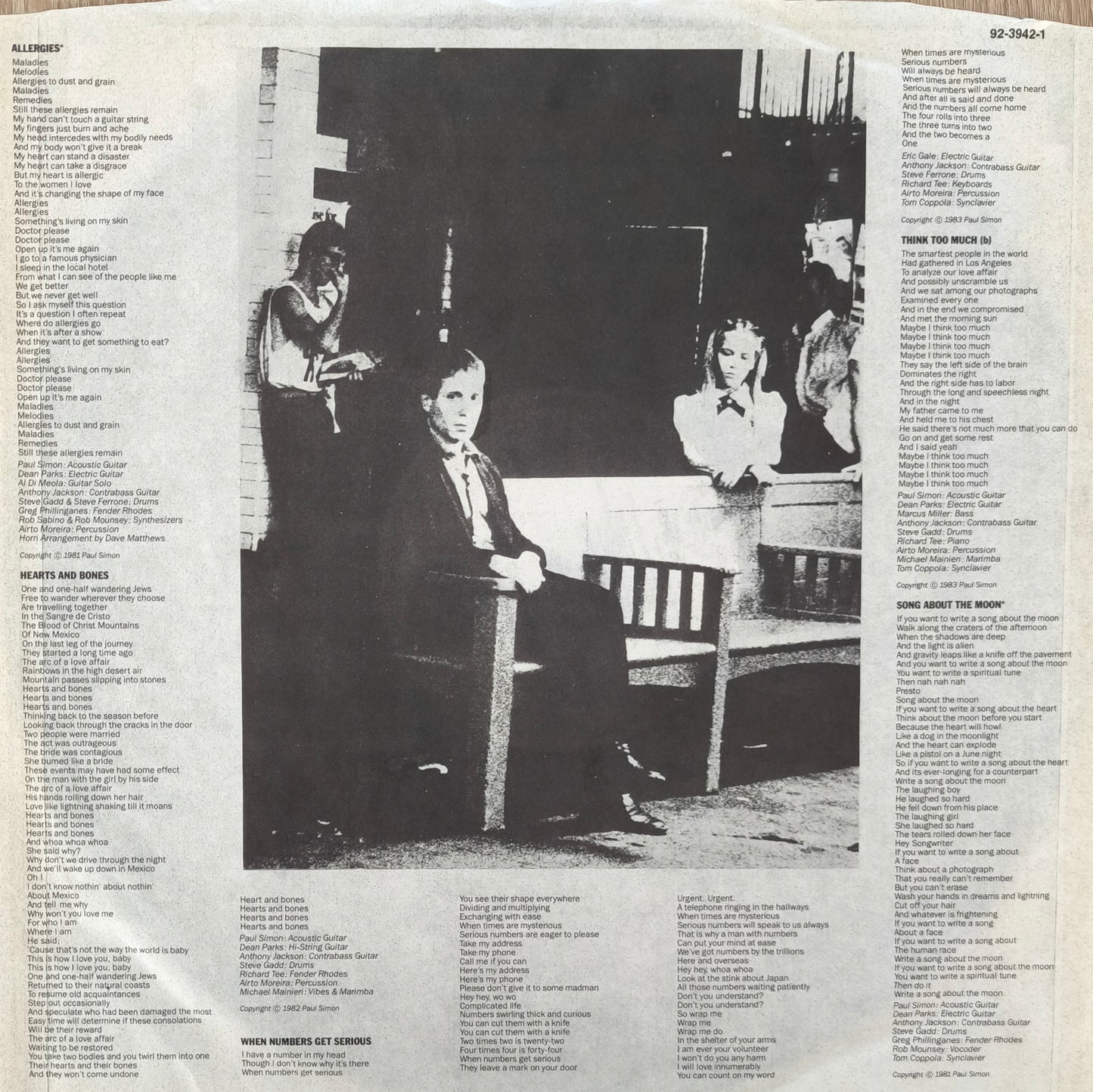 PAUL SIMON - Hearts And Bones