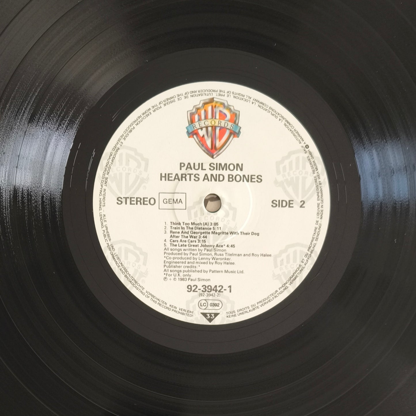 PAUL SIMON - Hearts And Bones
