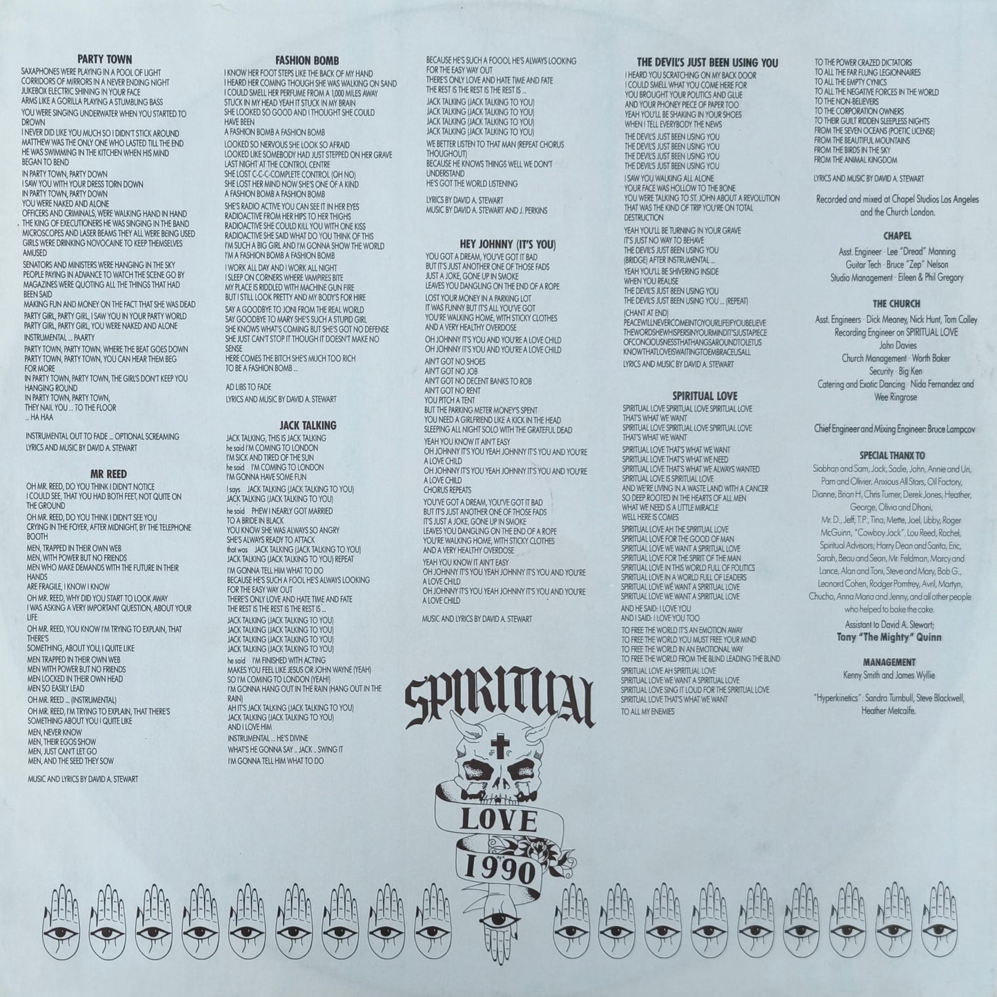 DAVE STEWART AND THE SPIRITUAL COWBOYS - Dave Stewart And The Spiritual Cowboys