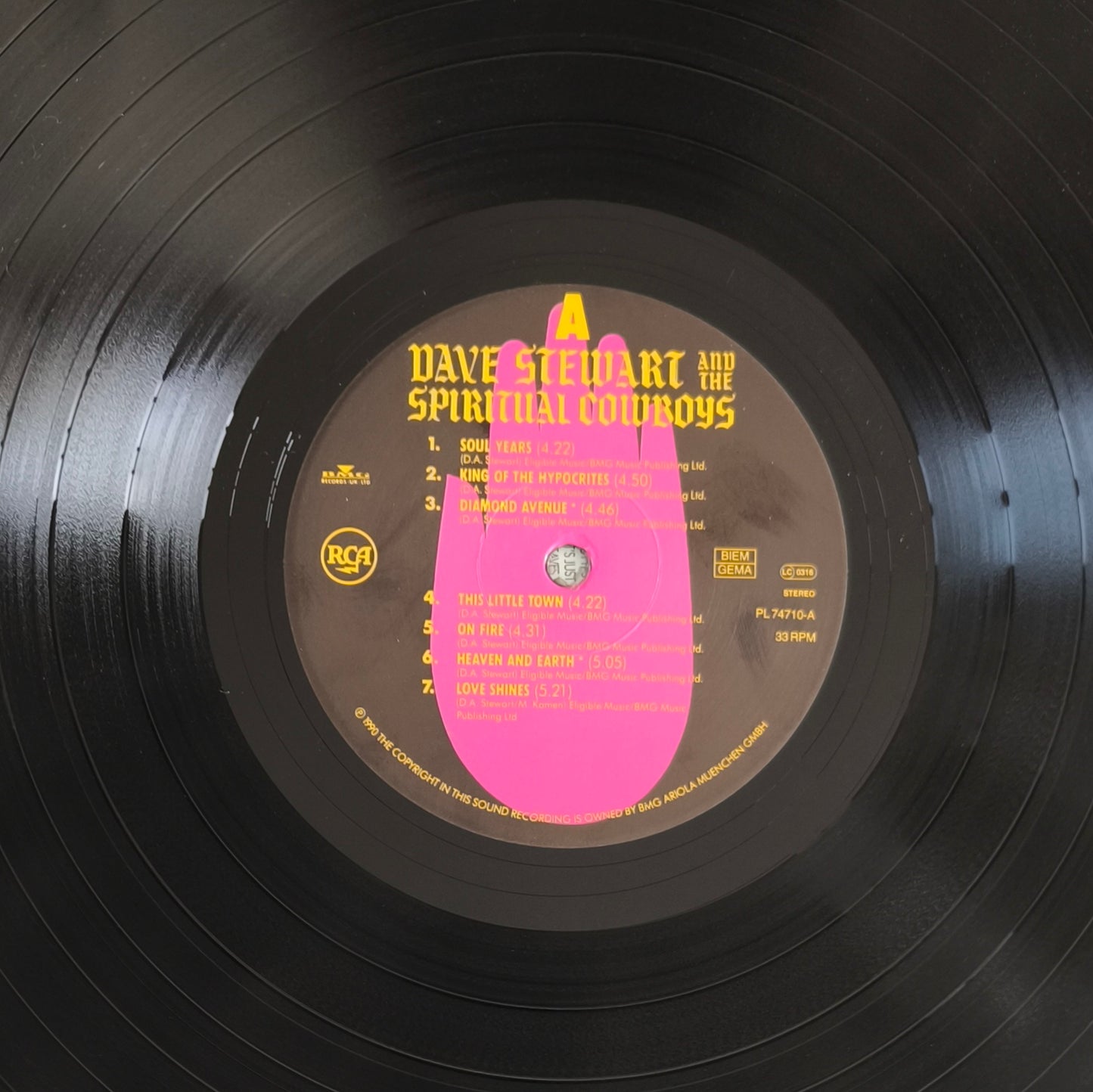 DAVE STEWART AND THE SPIRITUAL COWBOYS - Dave Stewart And The Spiritual Cowboys