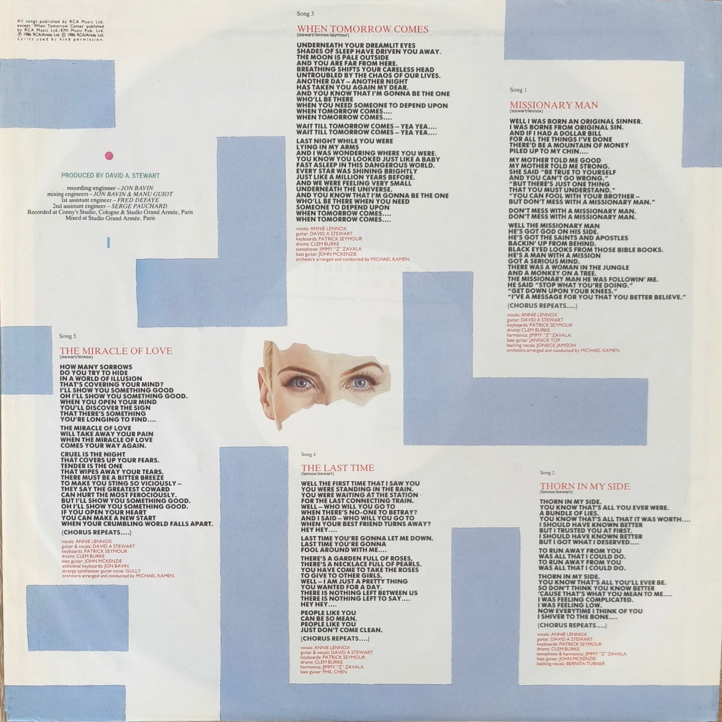 EURYTHMICS - Revenge