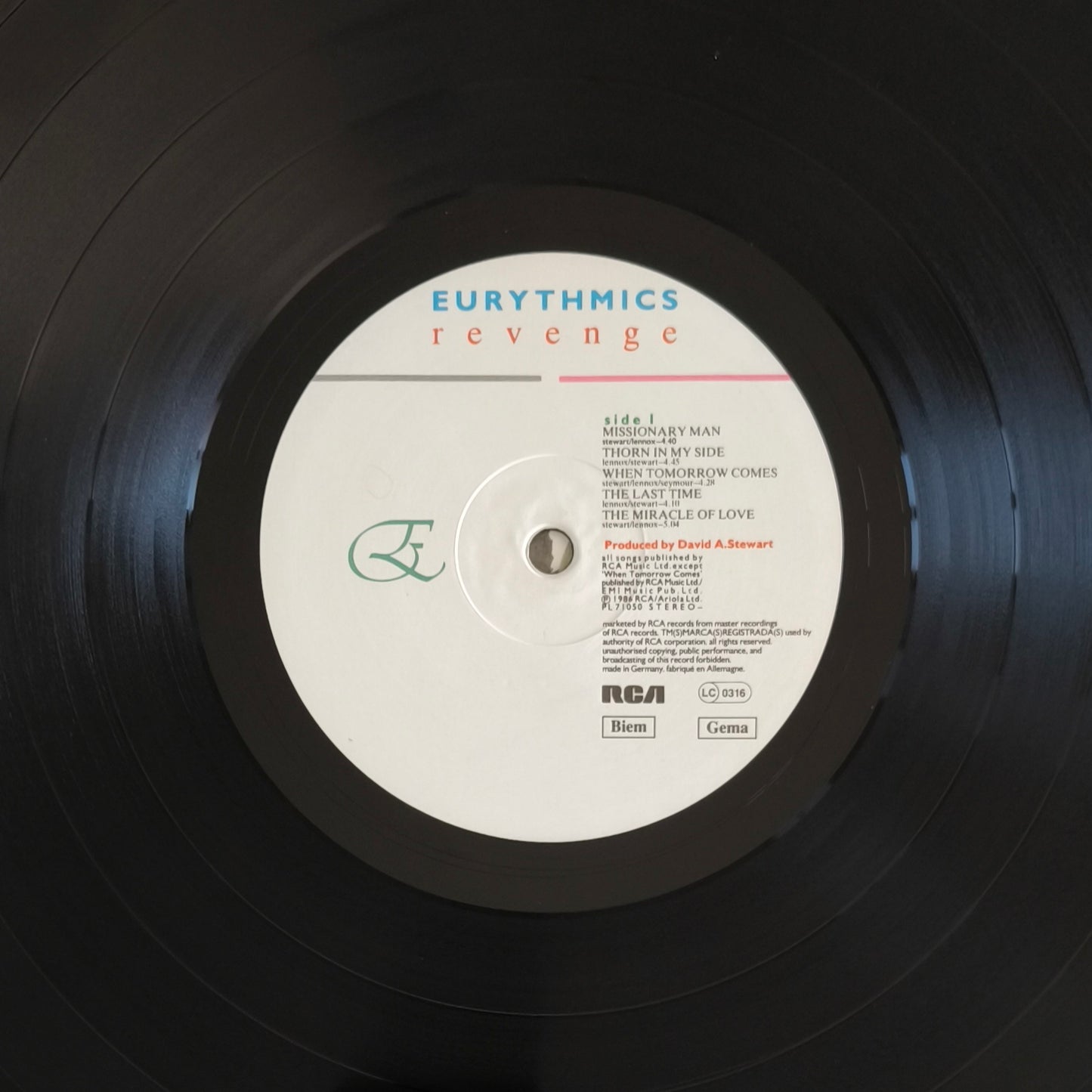 EURYTHMICS - Revenge