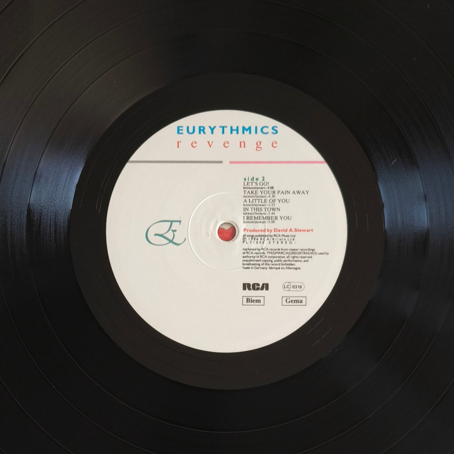 EURYTHMICS - Revenge
