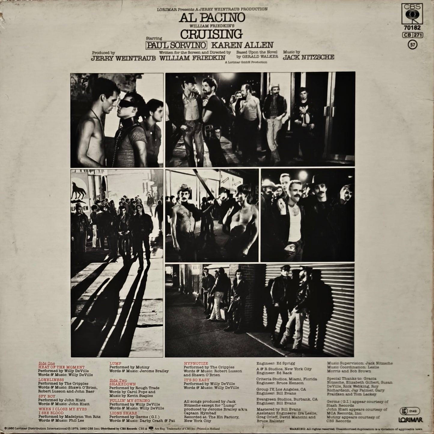 CRUISING - Music From The Original Motion Picture Soundtrack