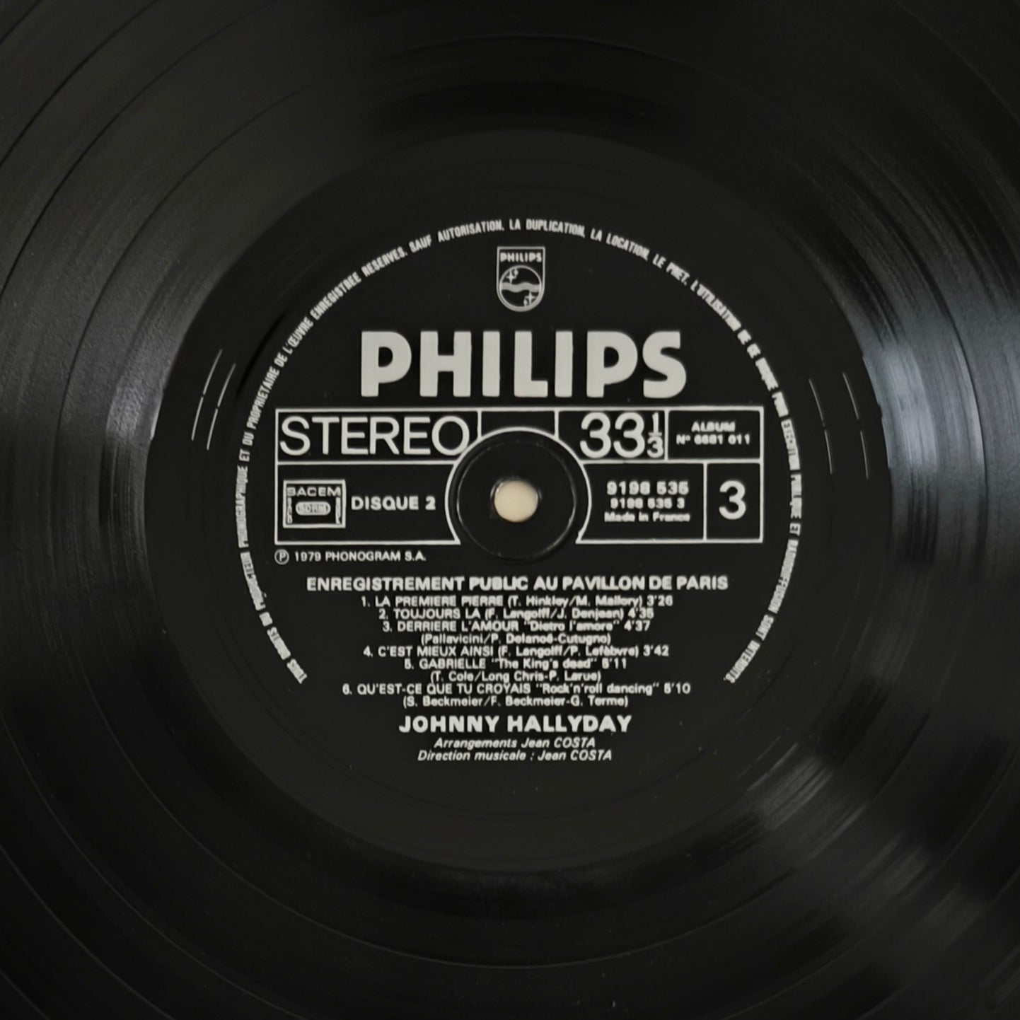 JOHNNY HALLYDAY - Pavillon De Paris