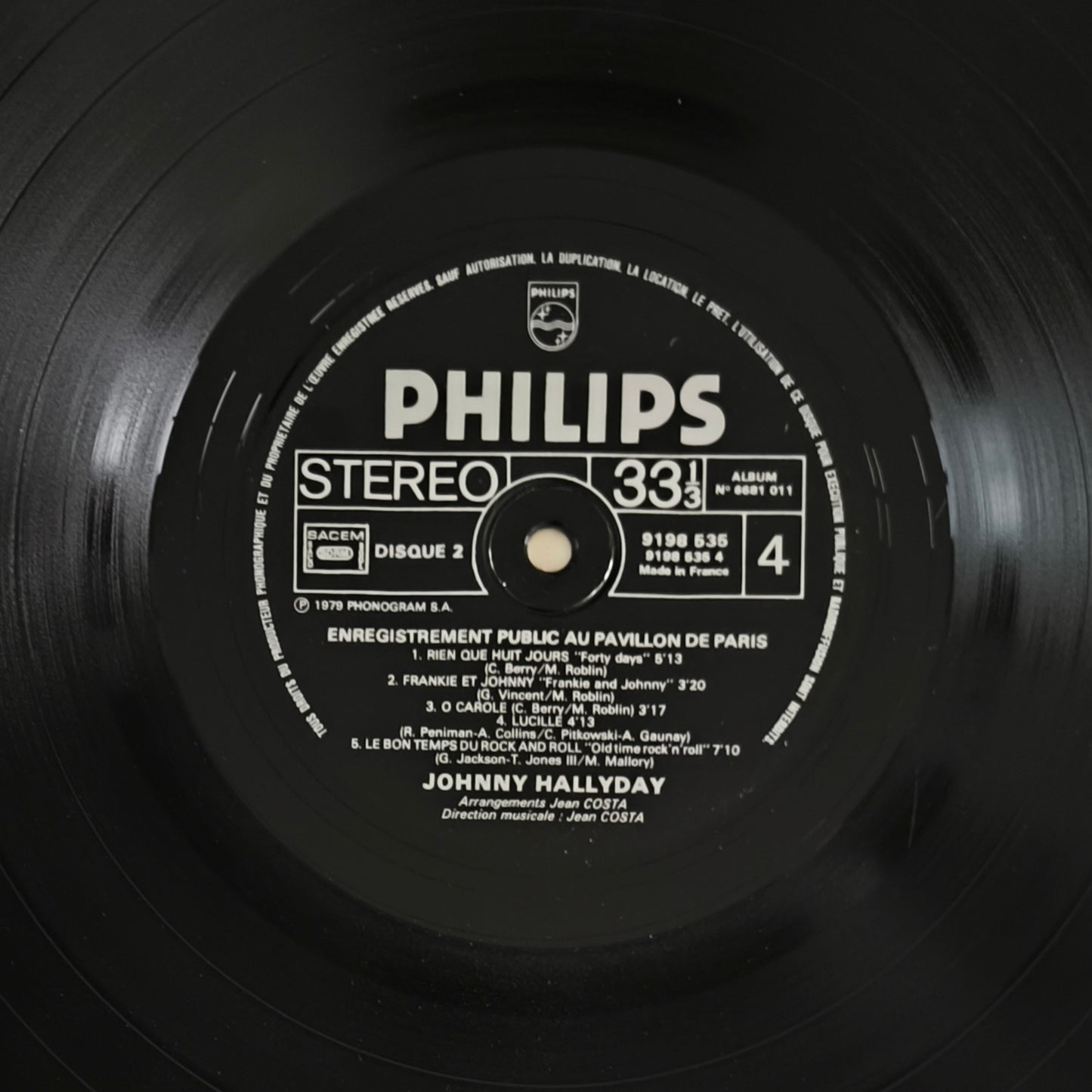 JOHNNY HALLYDAY - Pavillon De Paris
