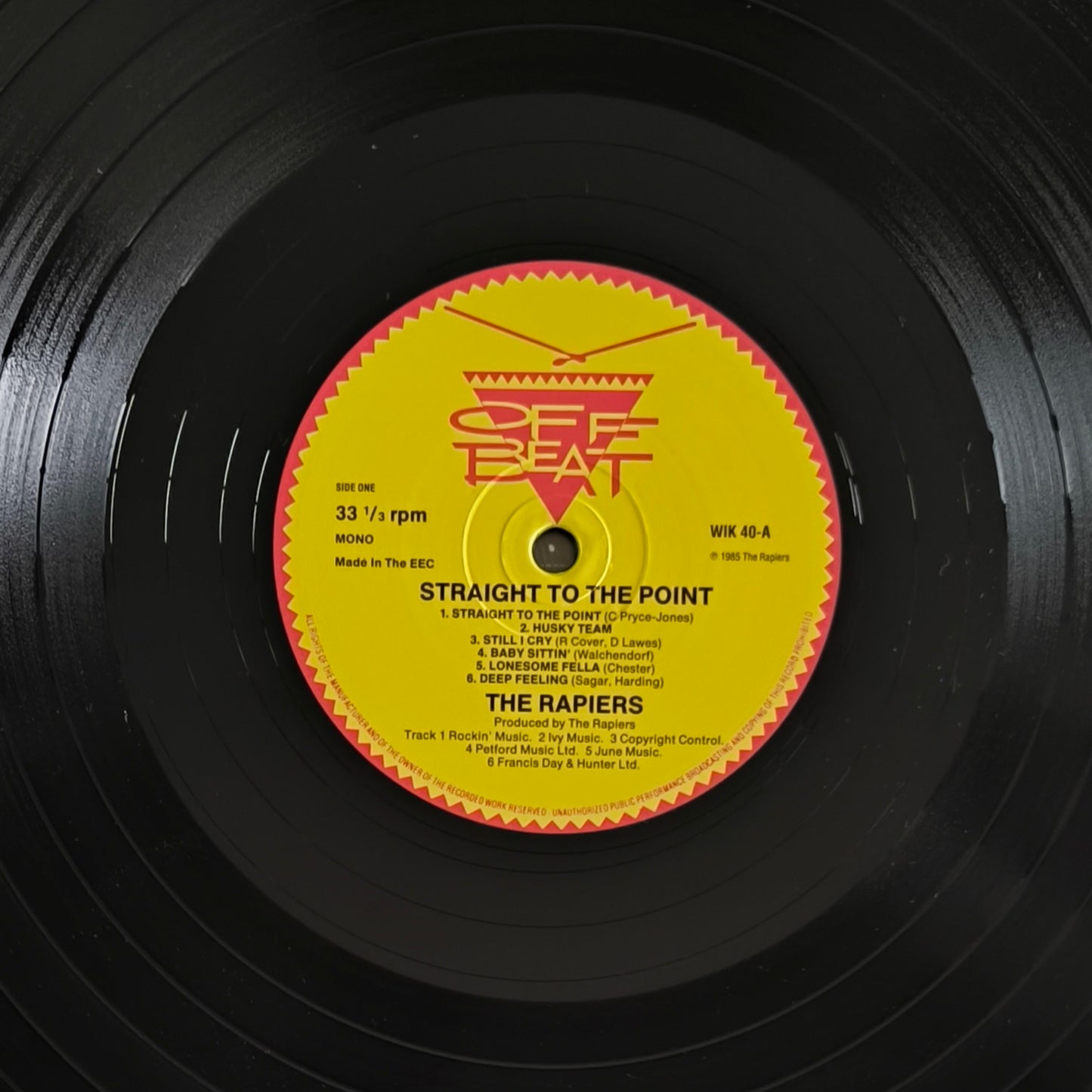 THE RAPIERS - Straight To The Point