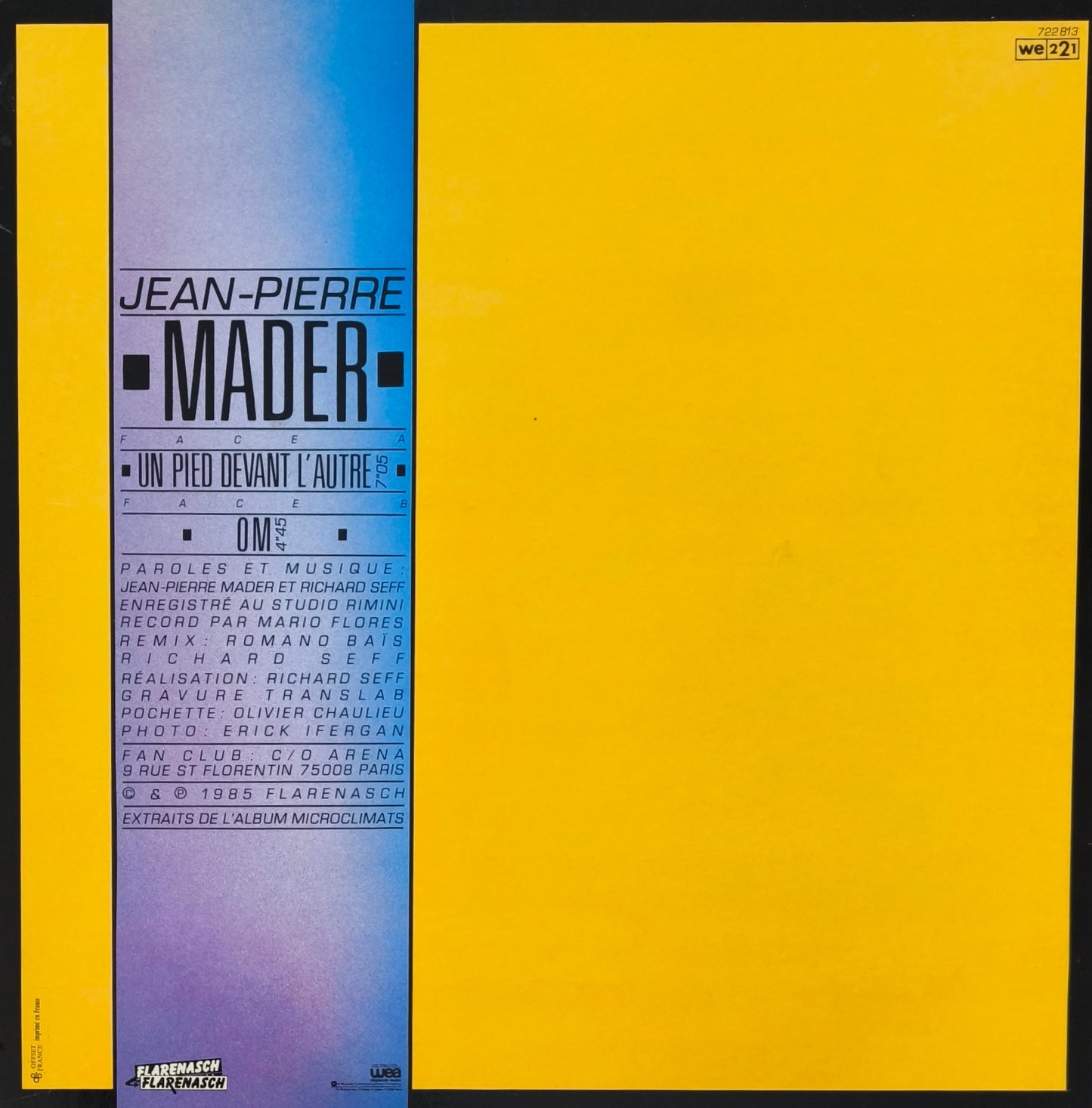 JEAN PIERRE MADER - Un Pied Devant L'Autre