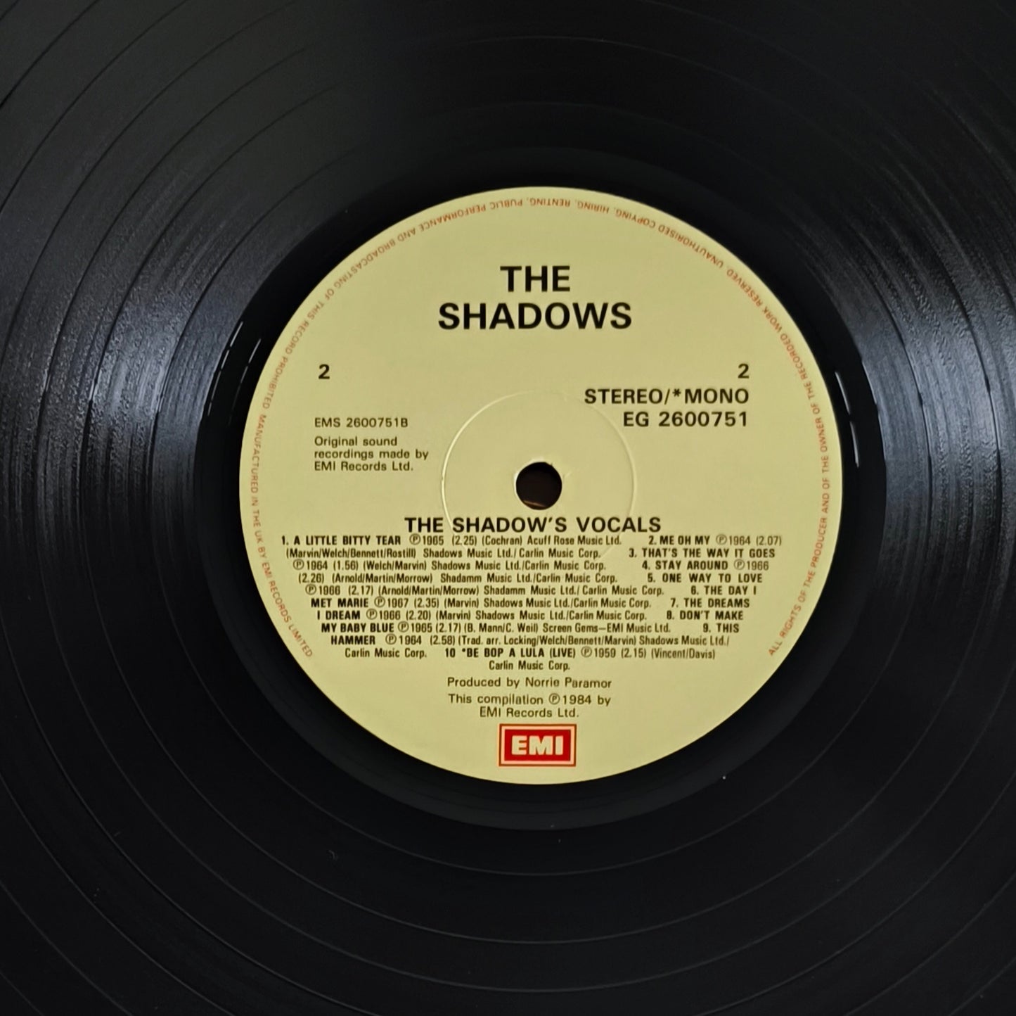 THE SHADOWS - The Shadows Vocals