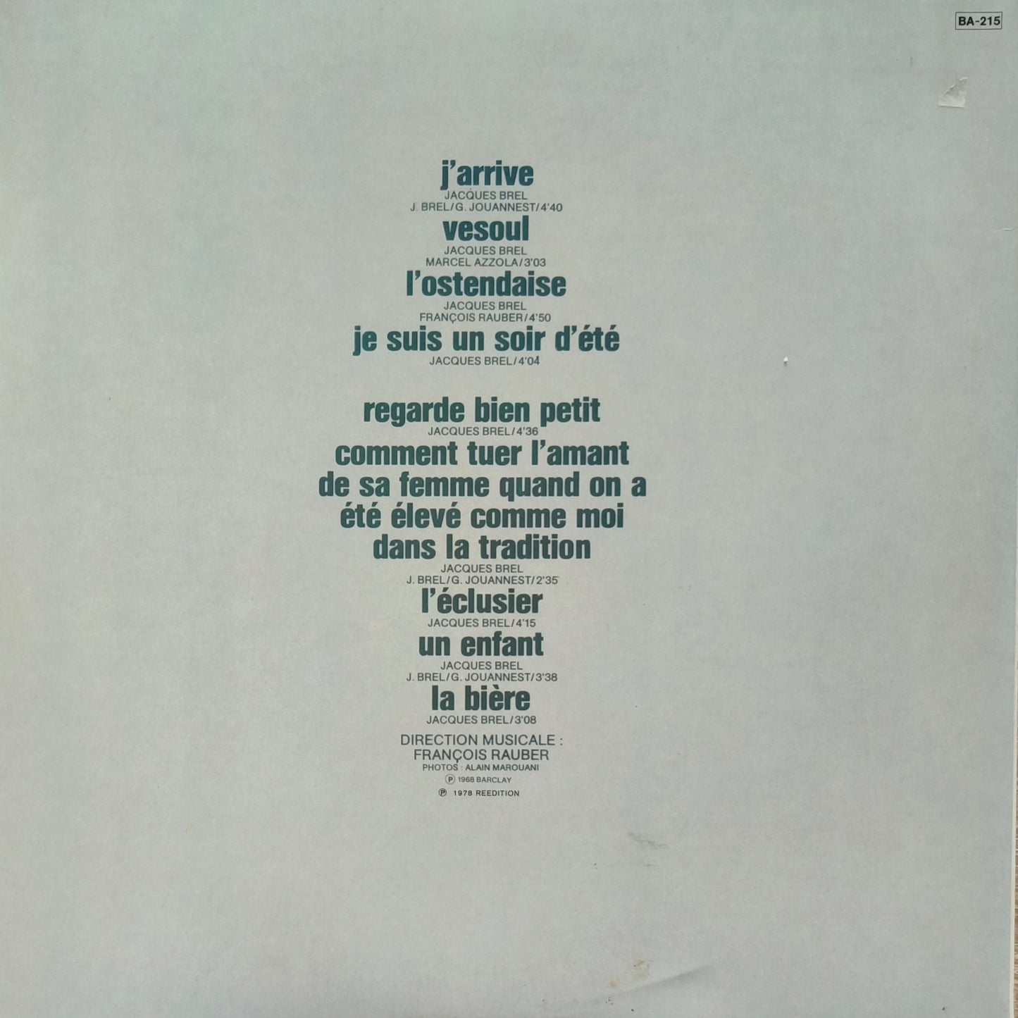 JACQUES BREL - Vesoul 4