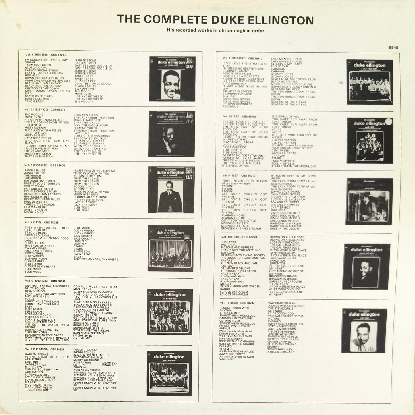 DUKE ELLINGTON - The Complete Duke Ellington Vol.12 1938