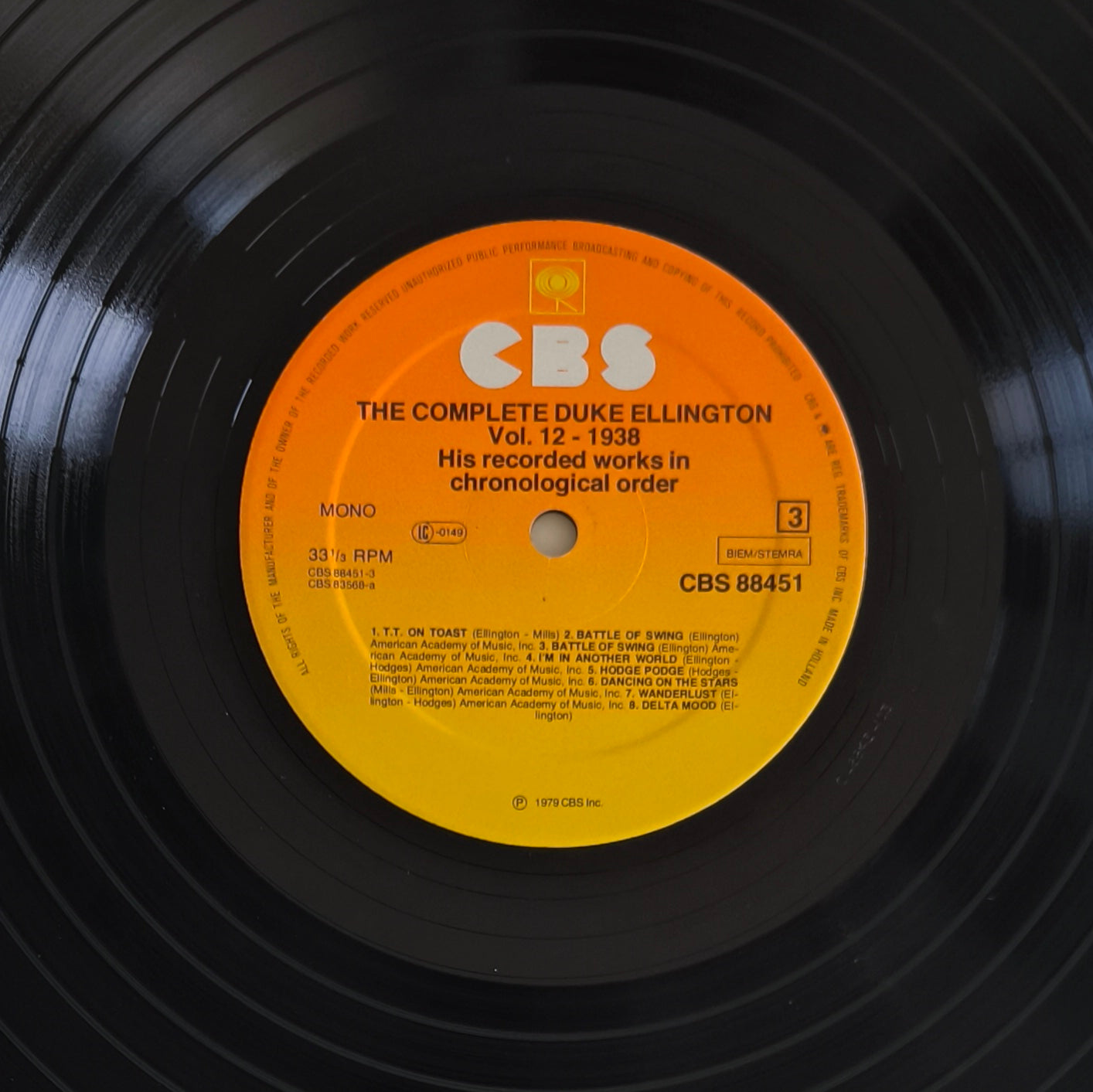 DUKE ELLINGTON - The Complete Duke Ellington Vol.12 1938