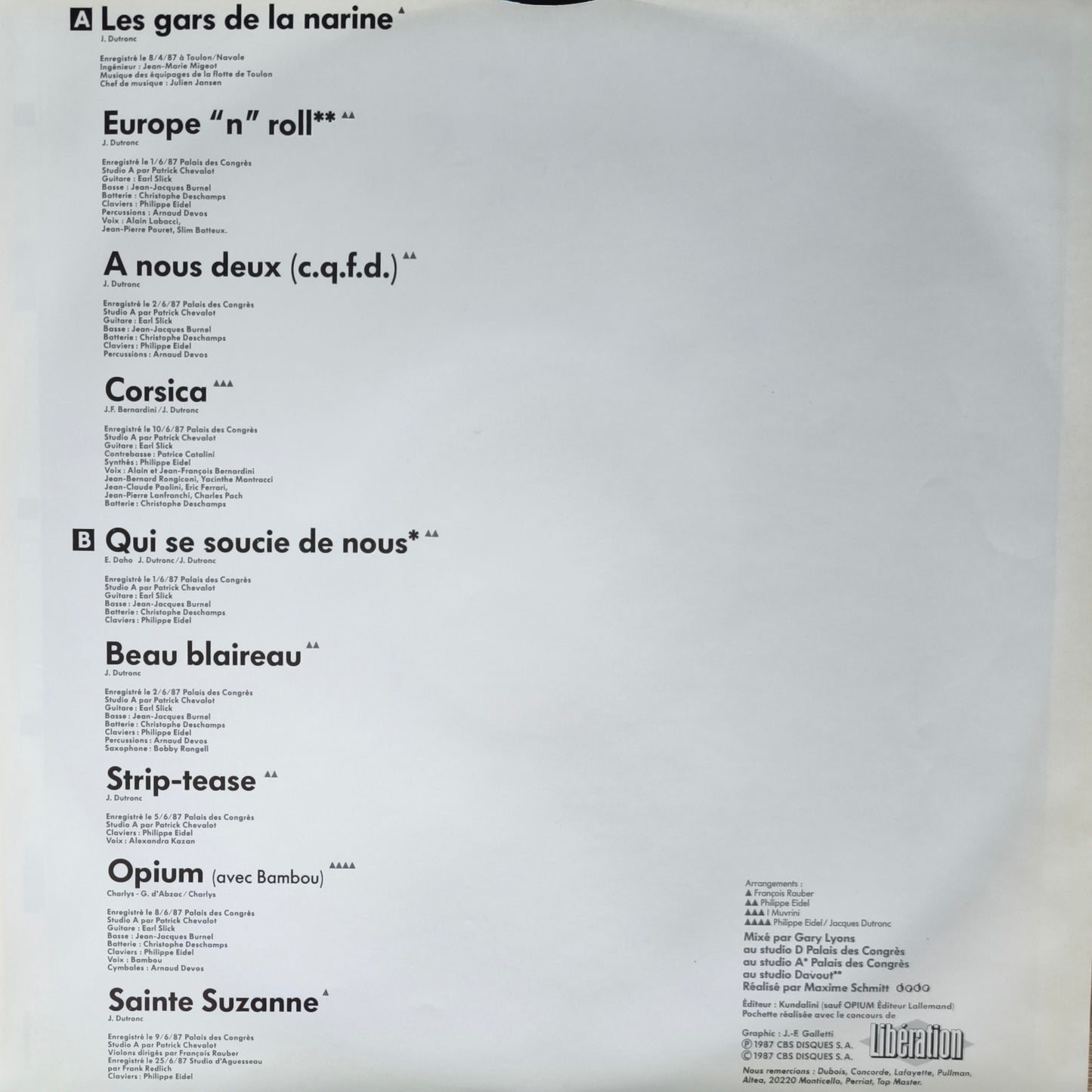 JACQUES DUTRONC - C.Q.F.Dutronc