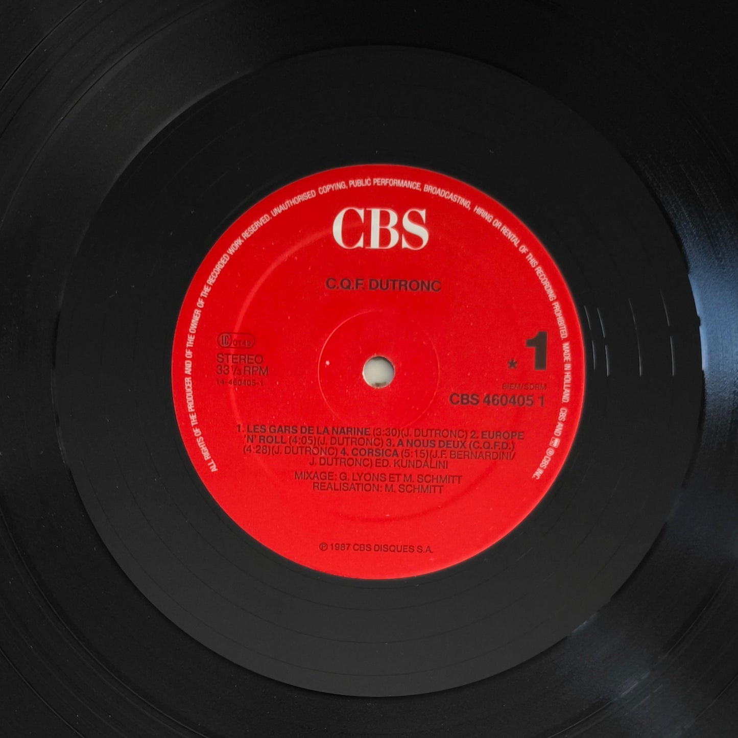 JACQUES DUTRONC - C.Q.F.Dutronc