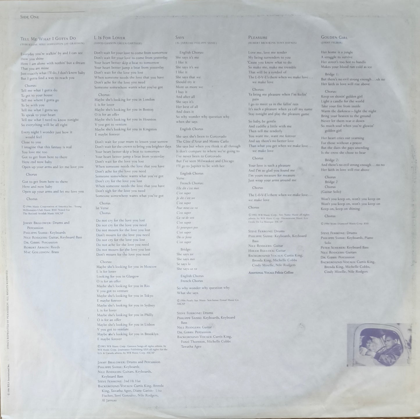 AL JARREAU - L Is For Lover
