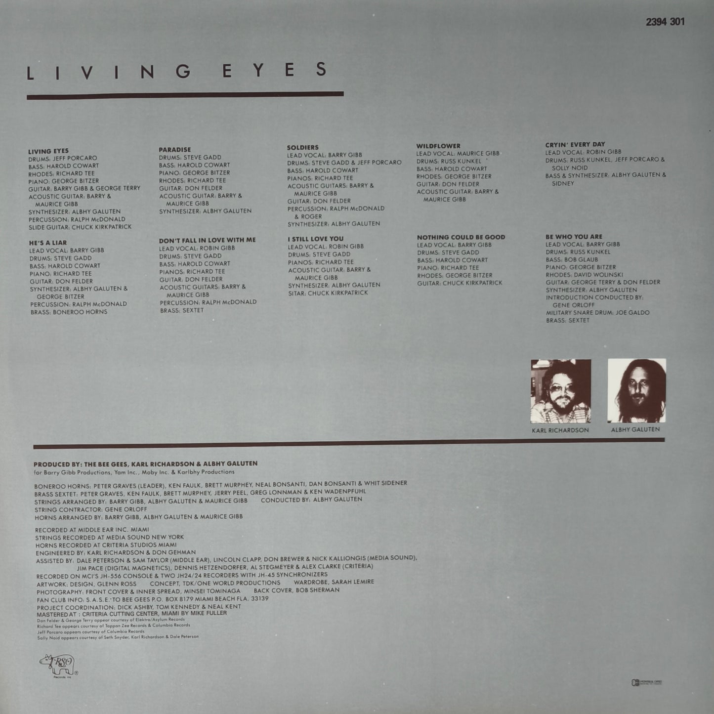 BEE GEES - Living Eyes