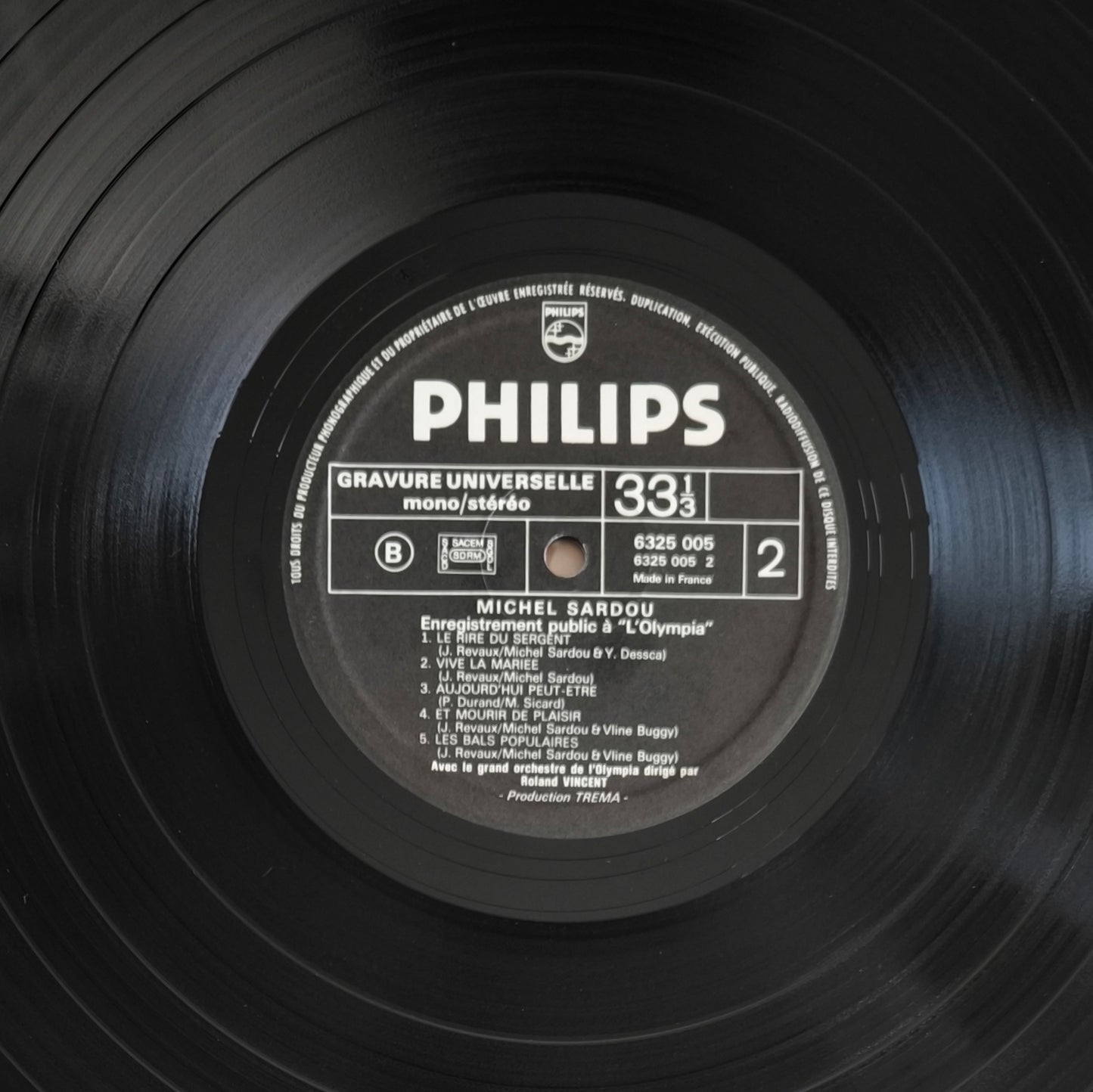 MICHEL SARDOU - Enregistrement Public A L'Olympia