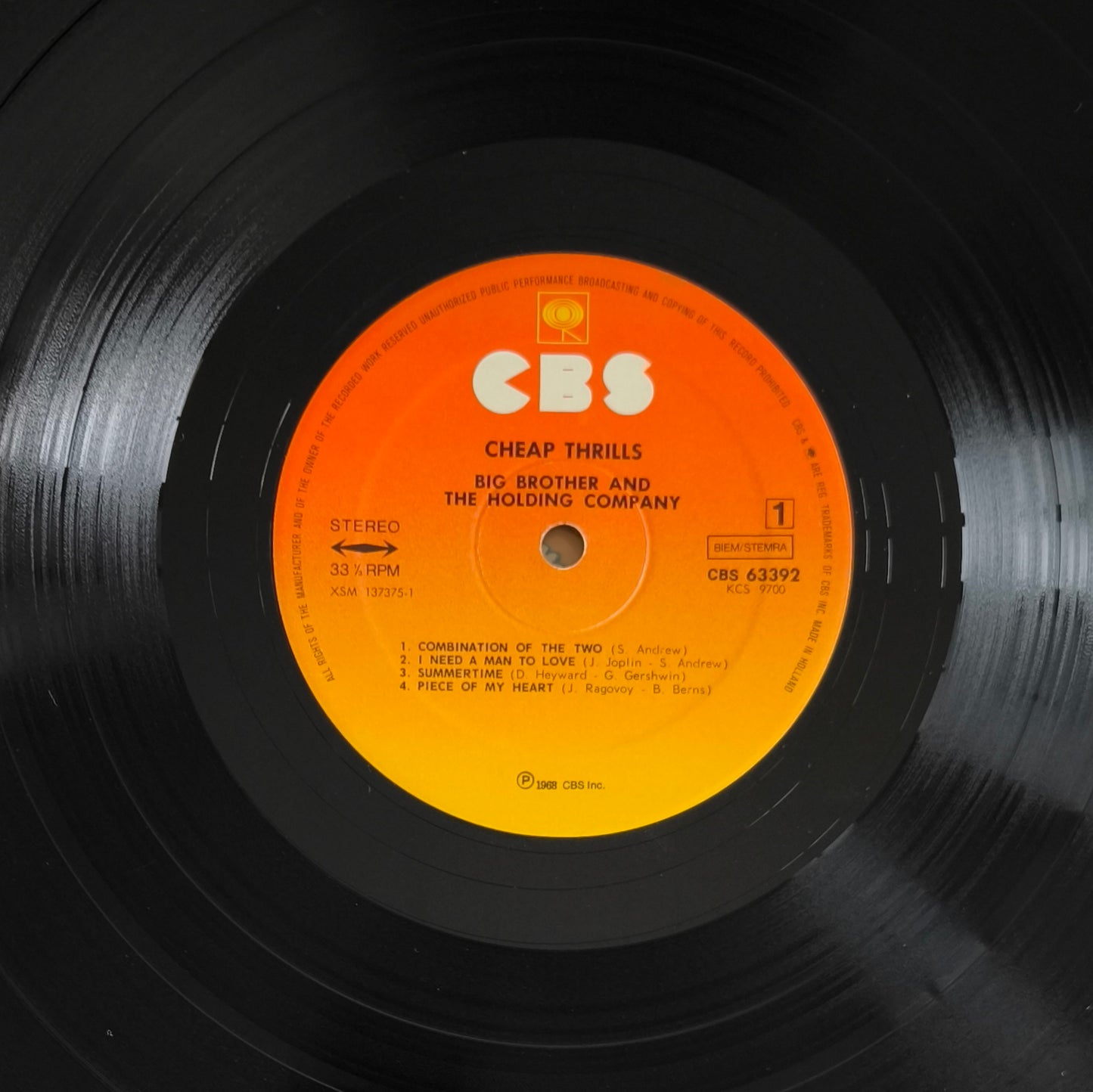 BIG BROTHER & THE HOLDING COMPANY - Cheap Thrills