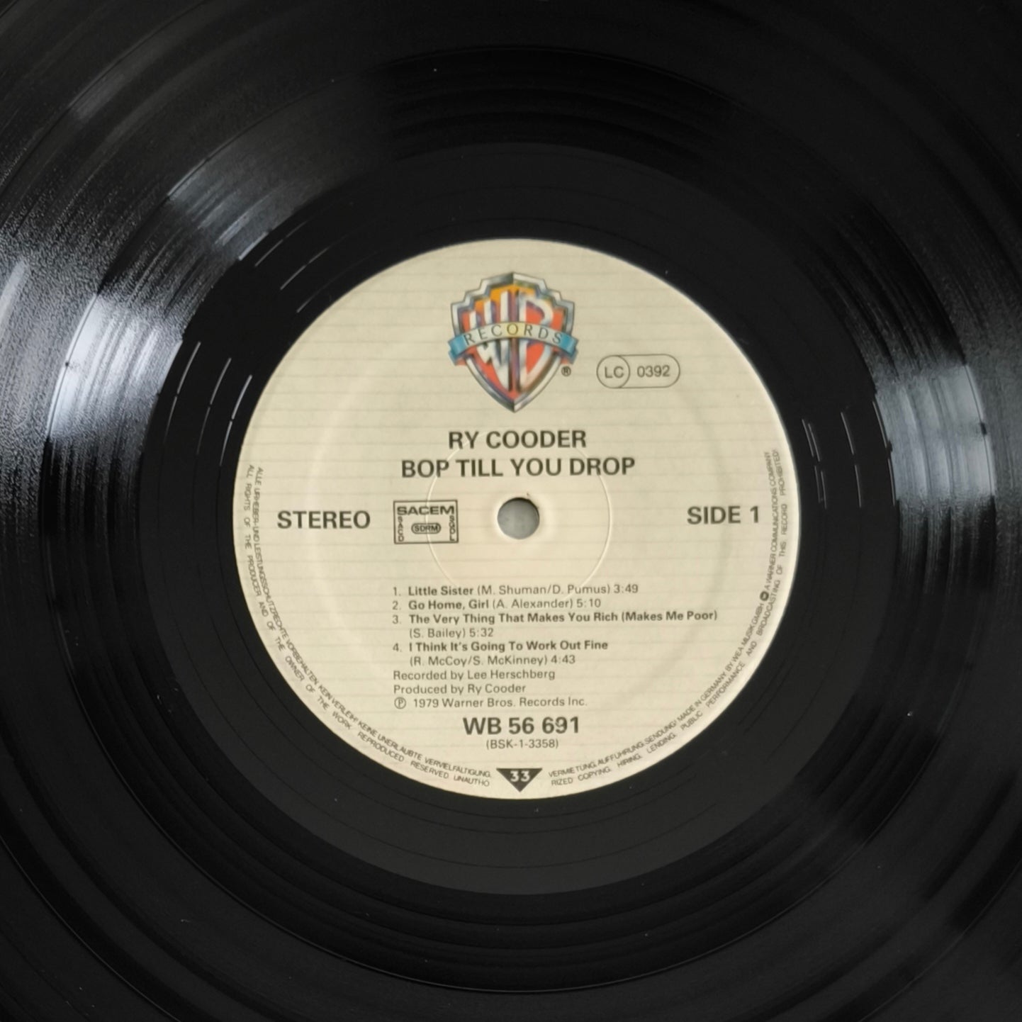 RY COODER - Bop Till You Drop