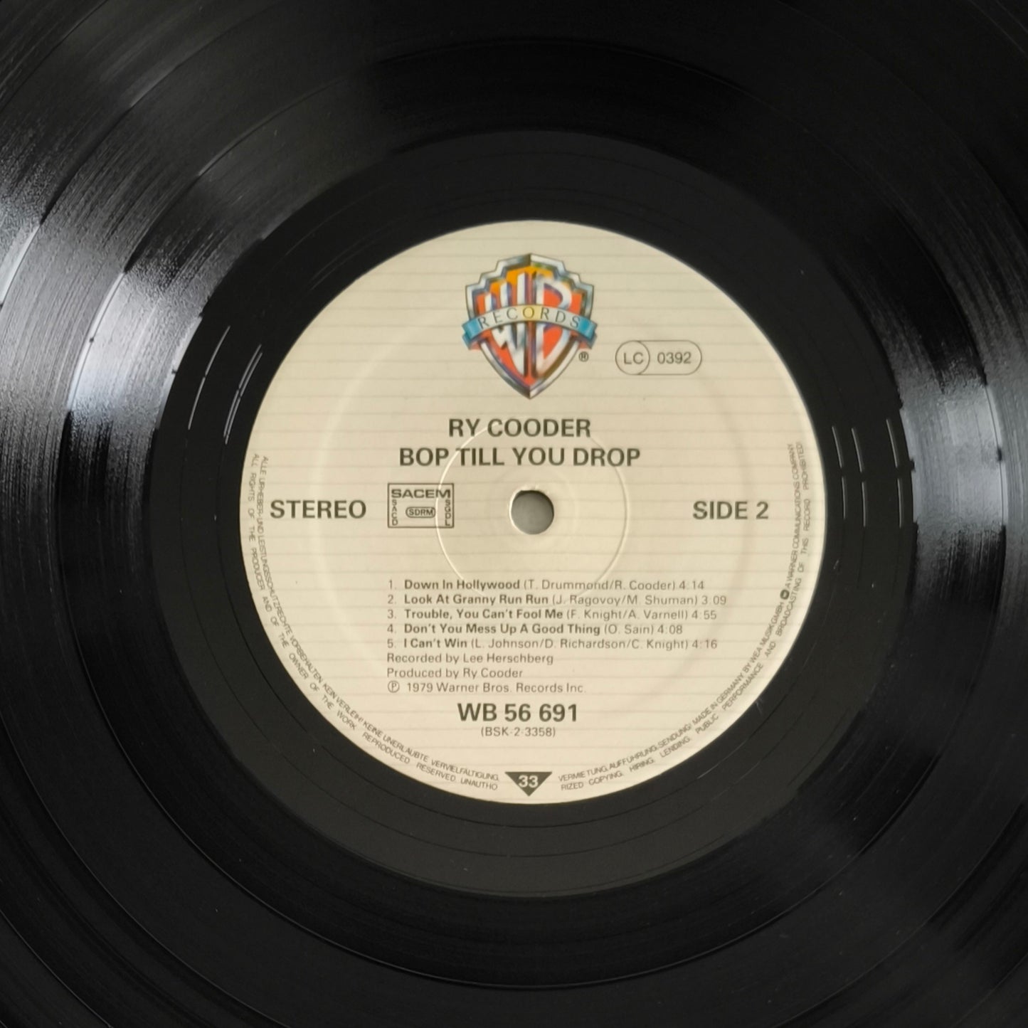 RY COODER - Bop Till You Drop