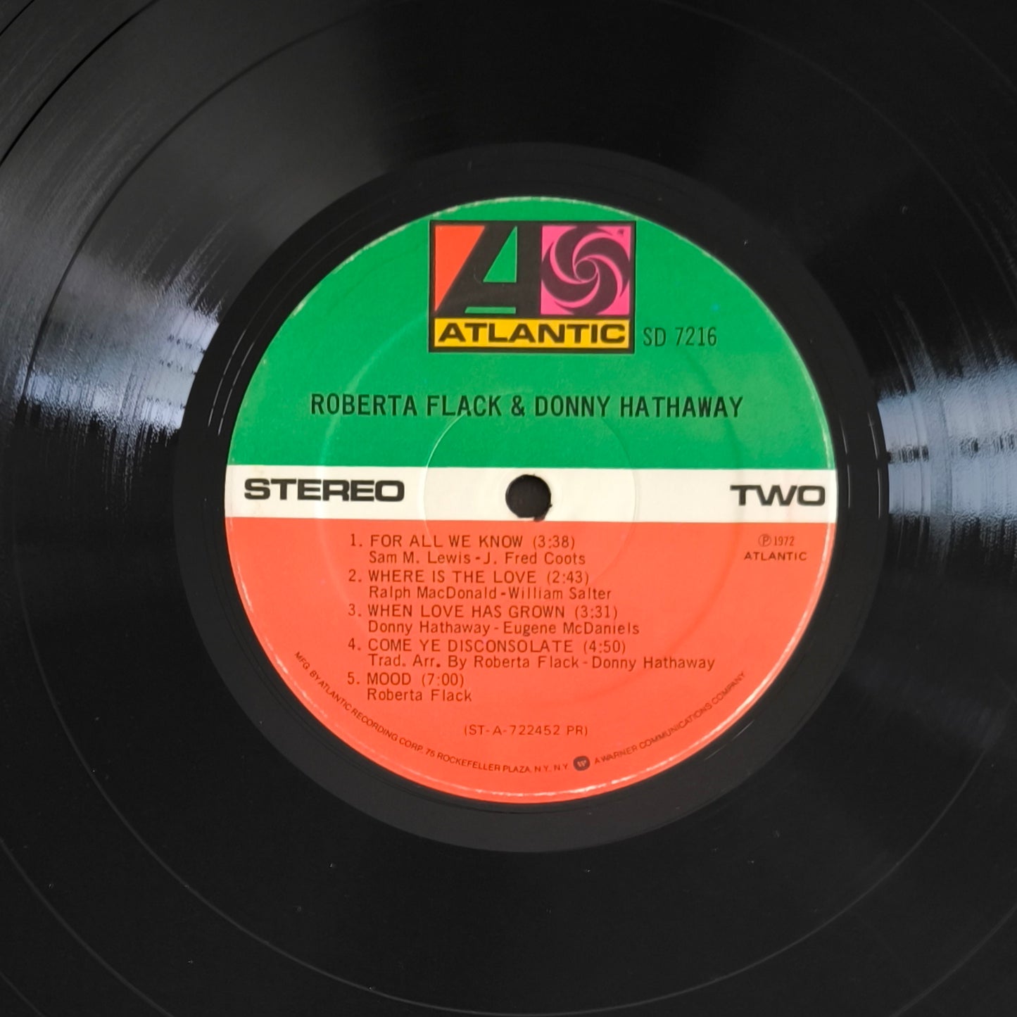 ROBERTA FLACK & DONNY HATTAWAY - Roberta Flack & Donny Hathaway (pressage US)
