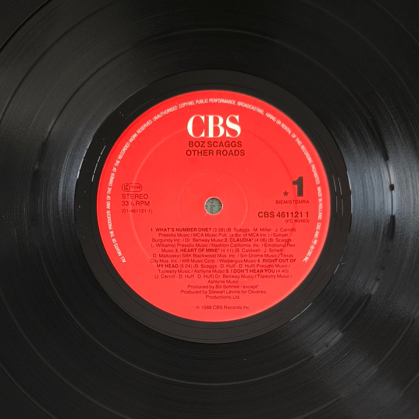 BOZ SCAGGS - Other Roads