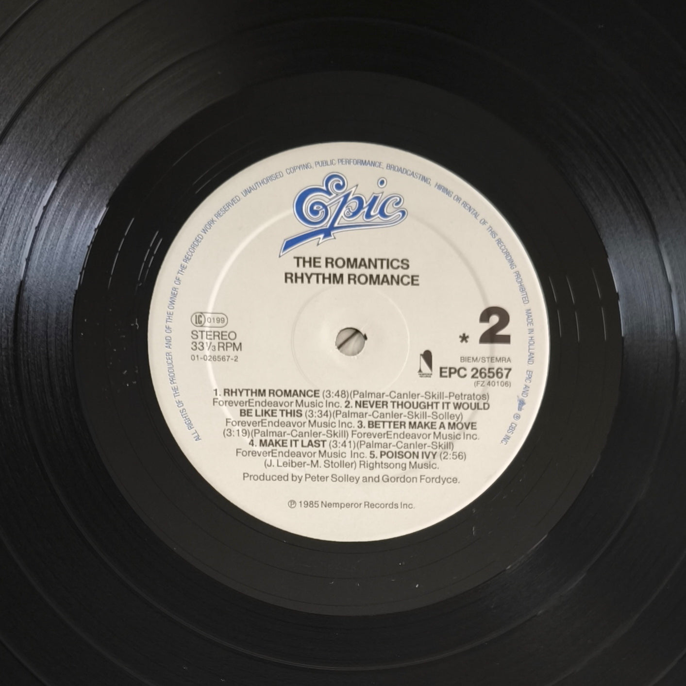 THE ROMANTICS - Rhythm Romance