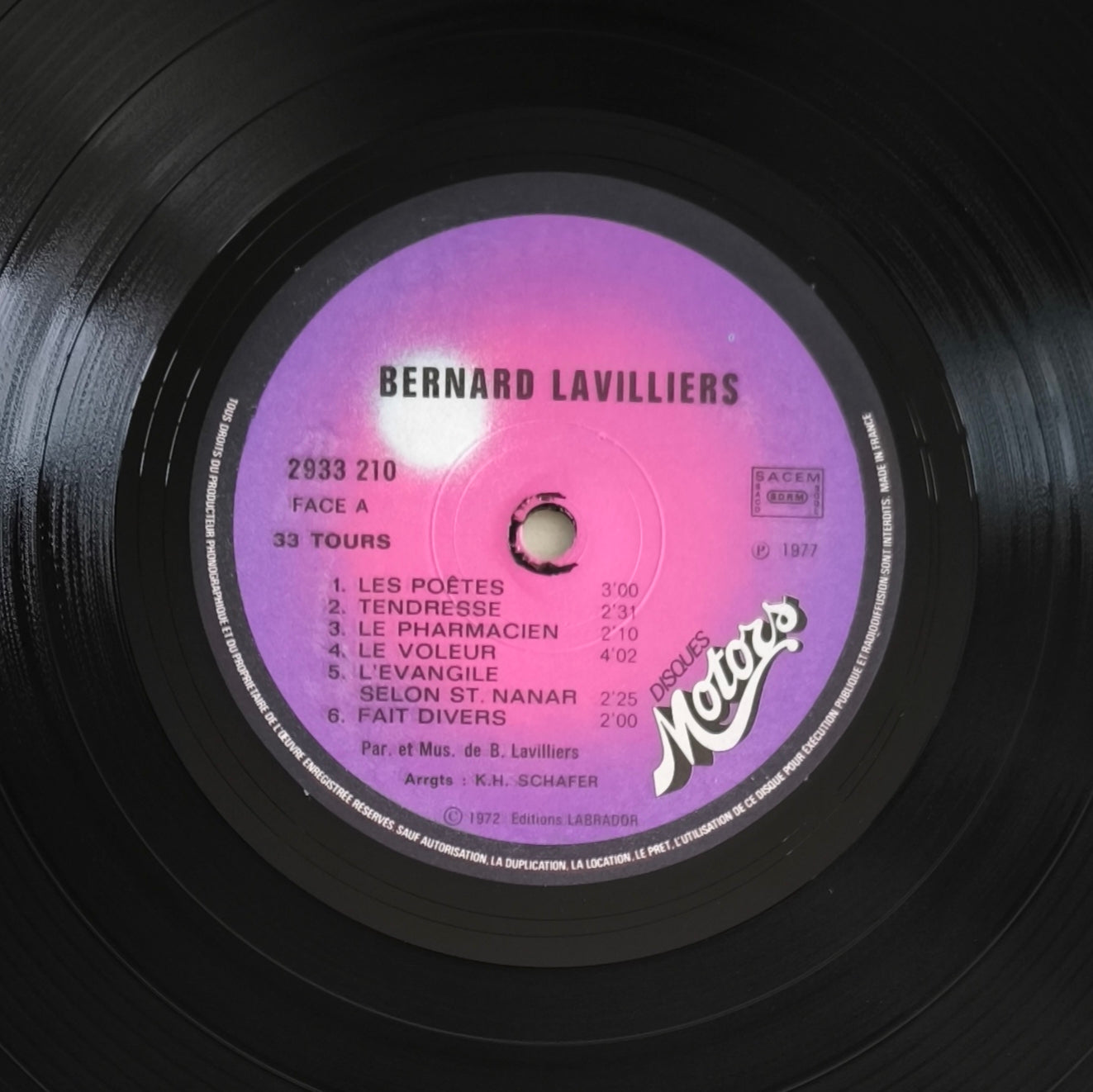 BERNARD LAVILLIERS - Les Poètes
