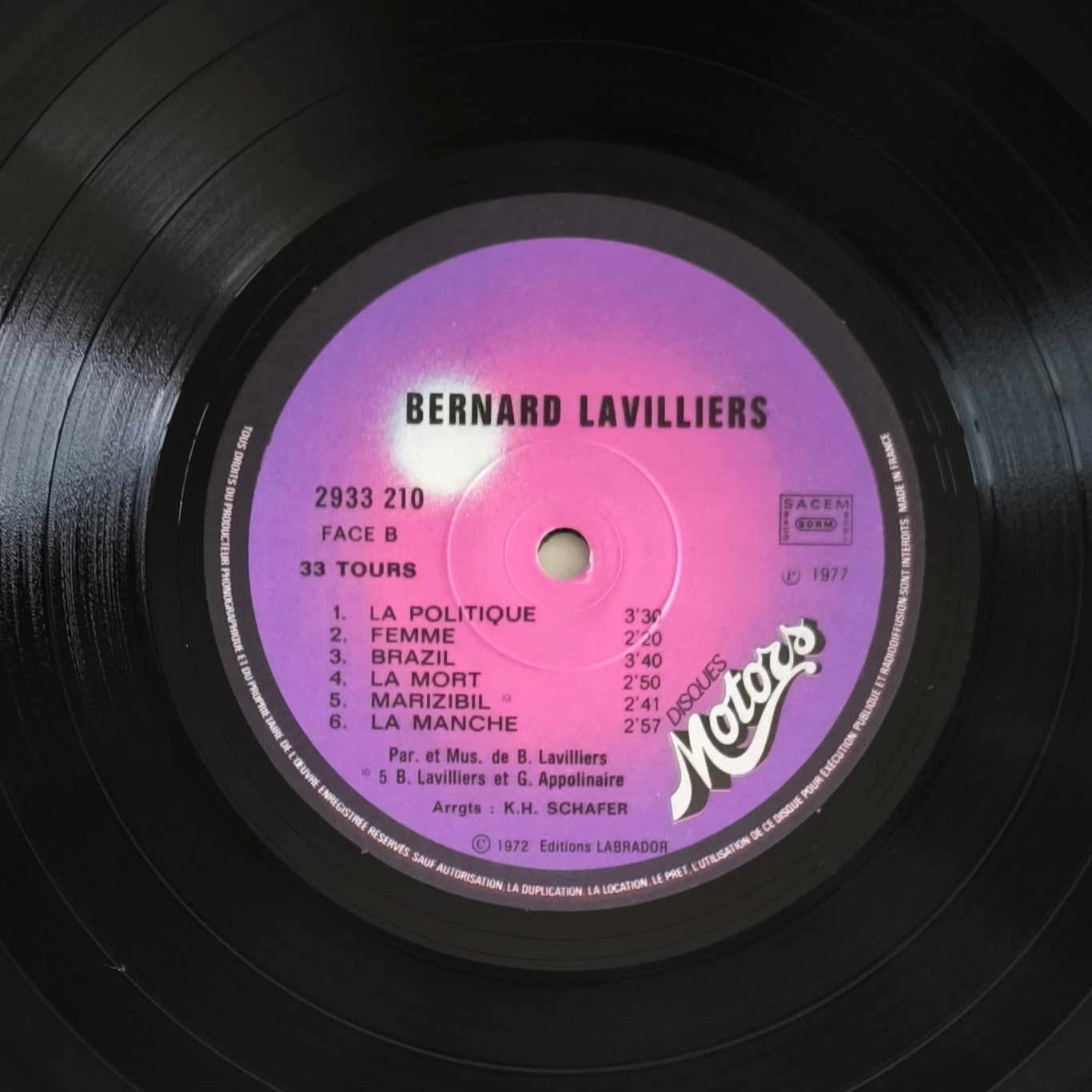 BERNARD LAVILLIERS - Les Poètes