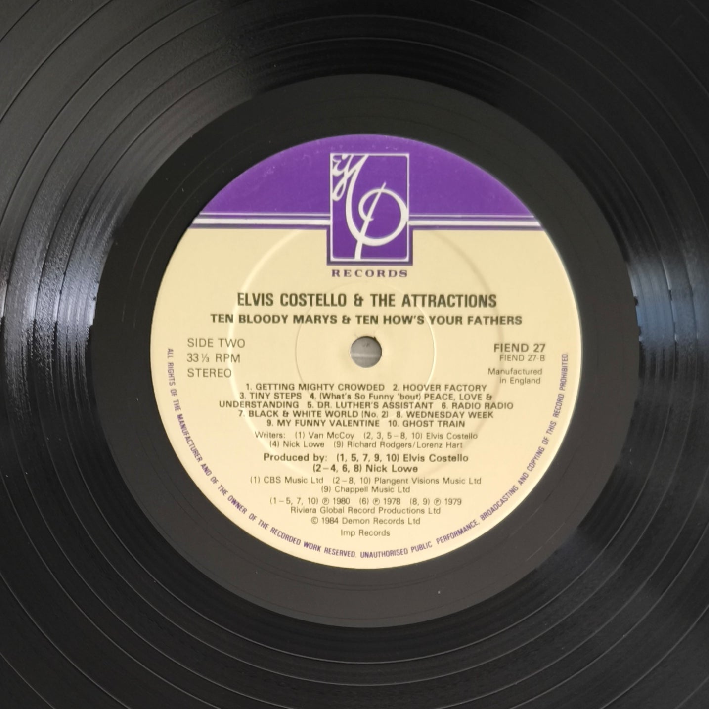 ELVIS COSTELLO AND THE ATTRACTIONS - Ten Bloody Marys & Ten How's Your Fathers