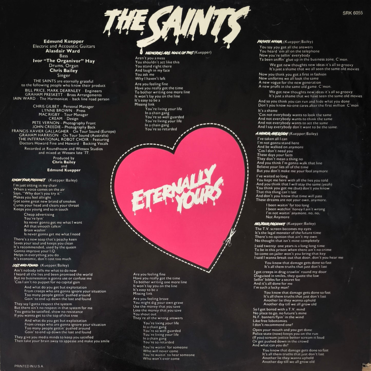 THE SAINTS - Eternally Yours (pressage US)
