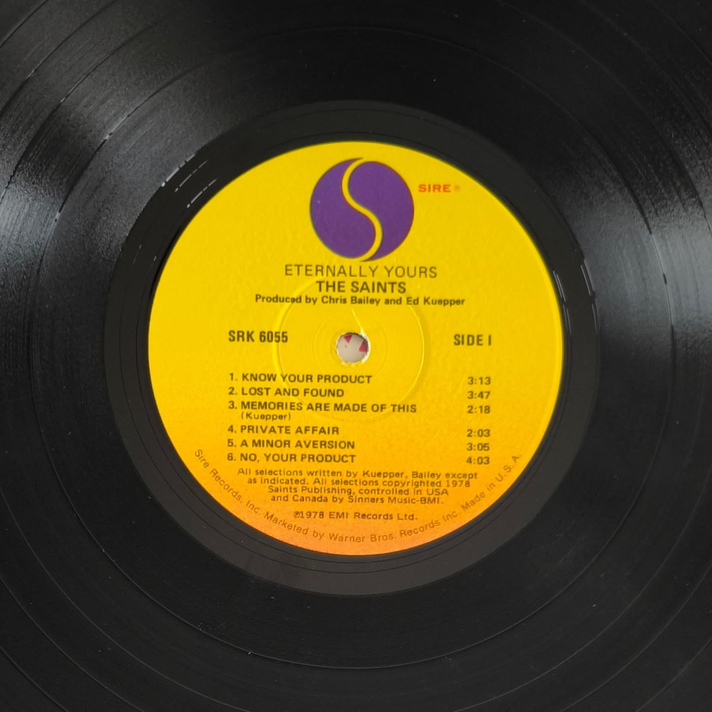 THE SAINTS - Eternally Yours (pressage US)