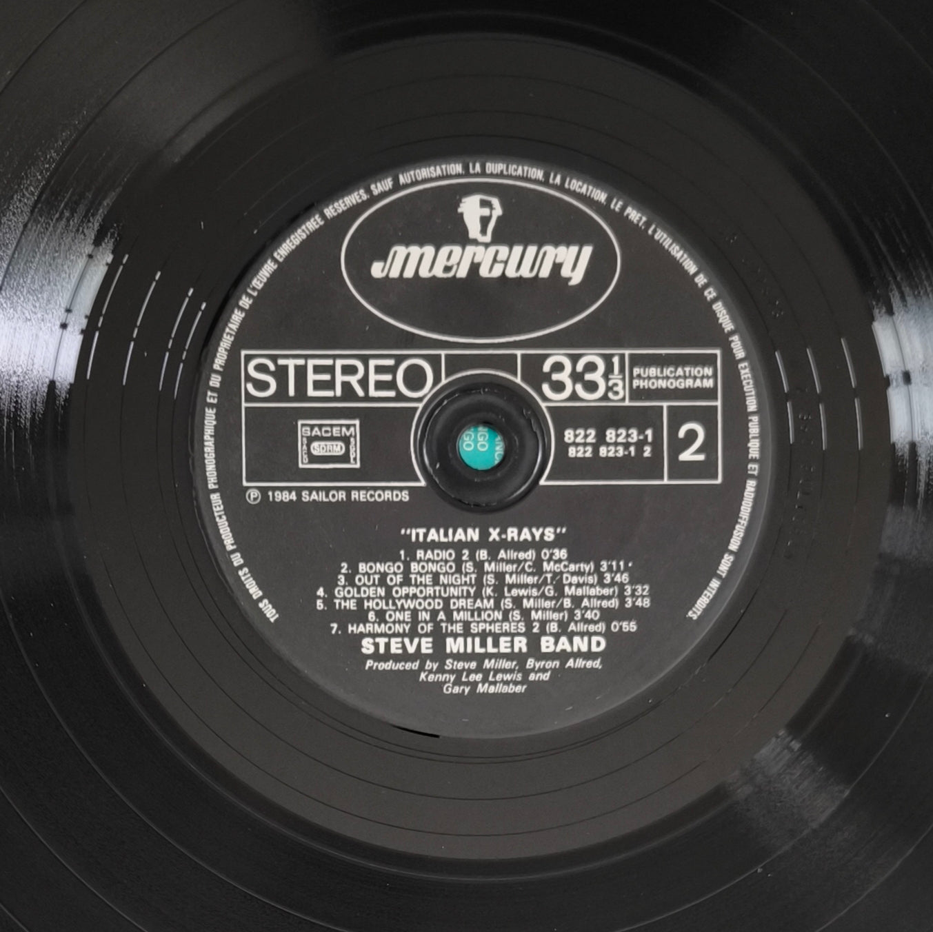 STEVE MILLER BAND - Italian X Rays
