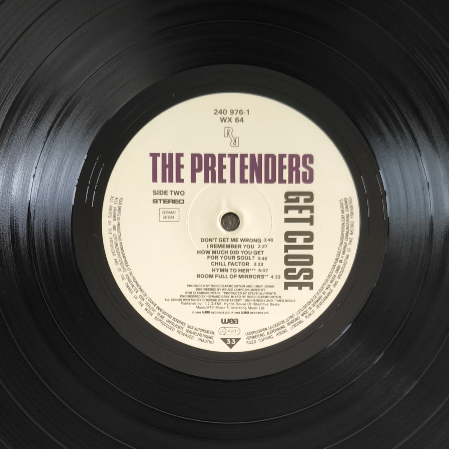 THE PRETENDERS - Get Close