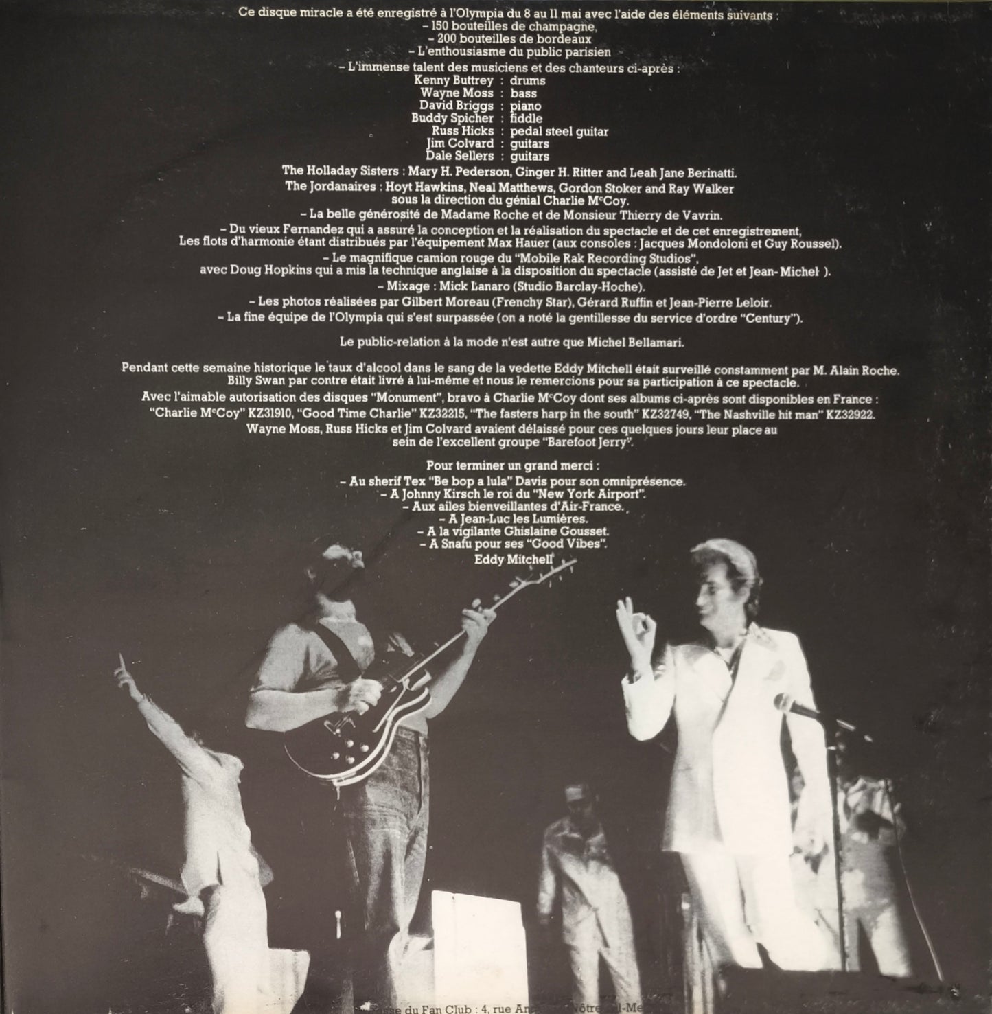 EDDY MITCHELL - Rocking In Nashville Live At The Olympia May 1975