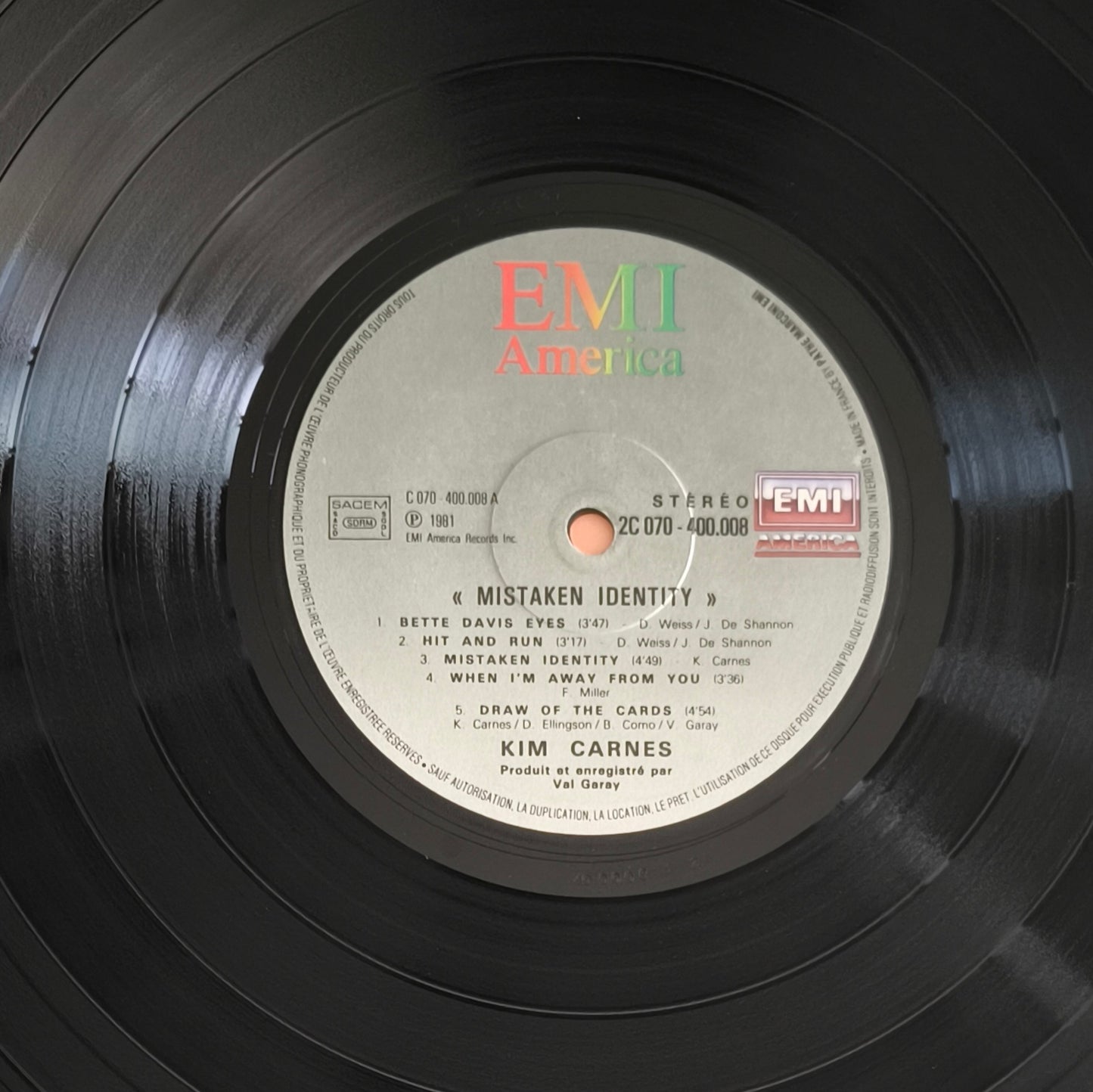 KIM CARNES - Mistaken Identity