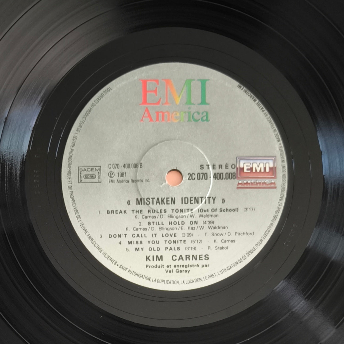 KIM CARNES - Mistaken Identity