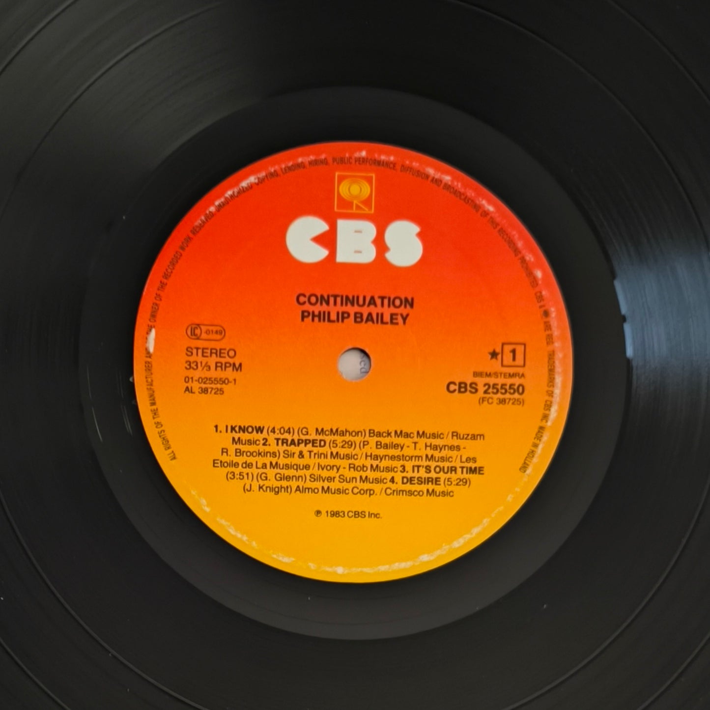 PHILIP BAILEY - Continuation