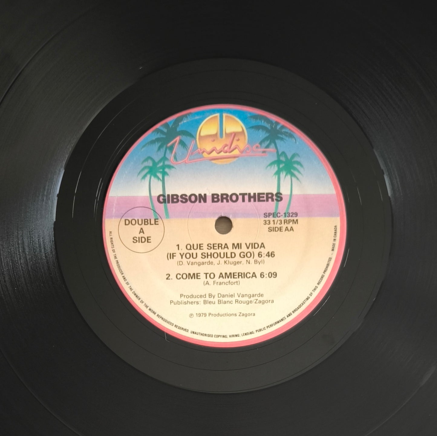 GIBSON BROTHERS - Cuba / Que Sera Mi Vida (If You Should Go) / Come To America