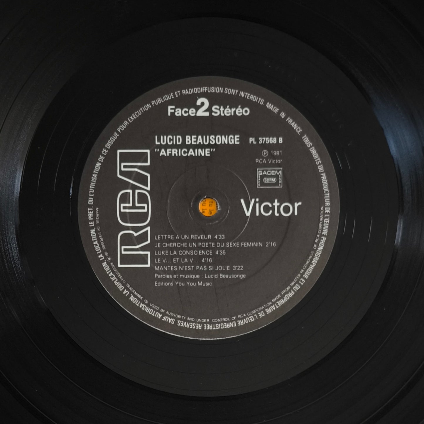 LUCID BEAUSONGE - Africaine