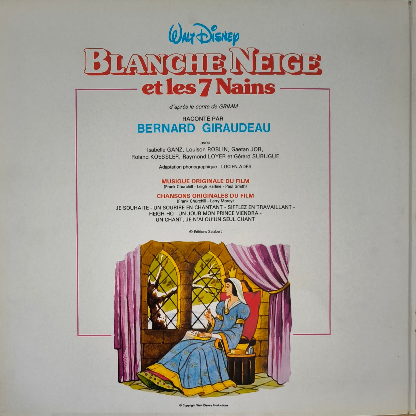 BERNARD GIRAUDEAU - Blanche Neige Et Les 7 Nains