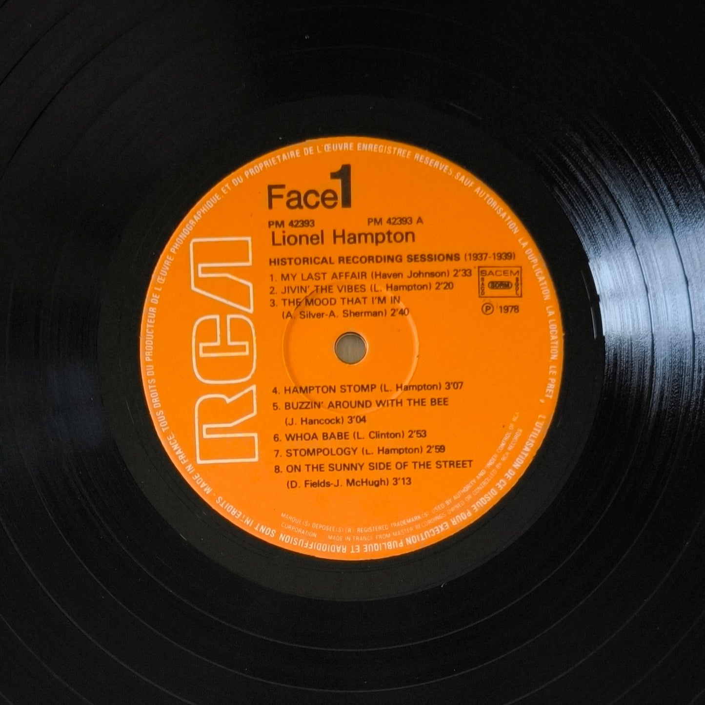 LIONEL HAMPTON - Historical Recording Sessions 1937-1939 Vol. 1 (coffret 3 vinyles)